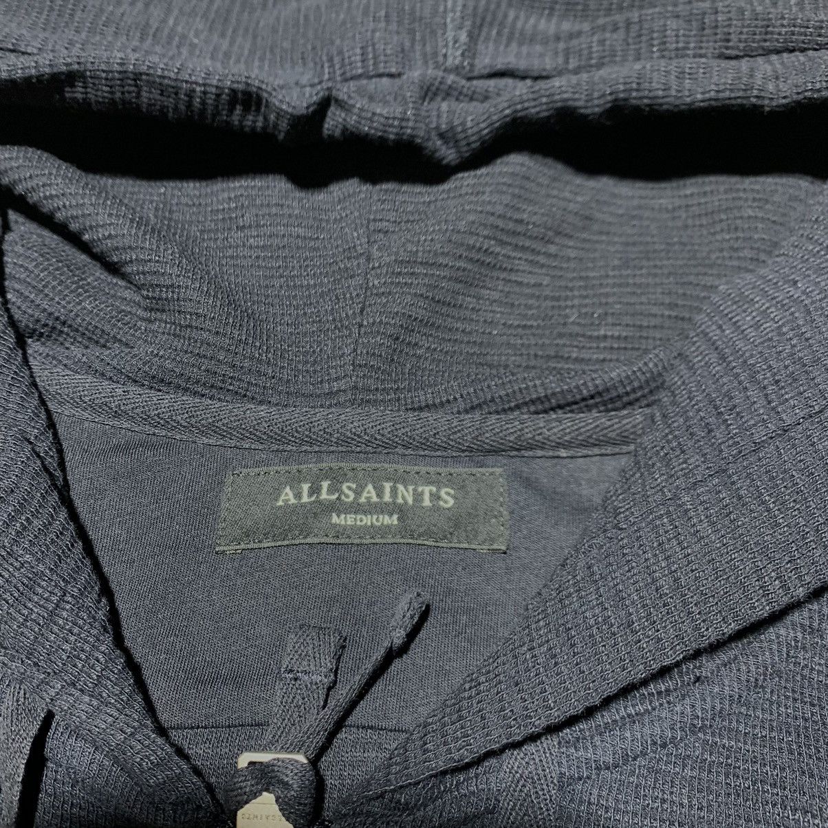 Allsaints Allsaints Raven Logo Blue Navy Zip Hoodie Sweatshirt Size US M / EU 48-50 / 2 - 4 Thumbnail