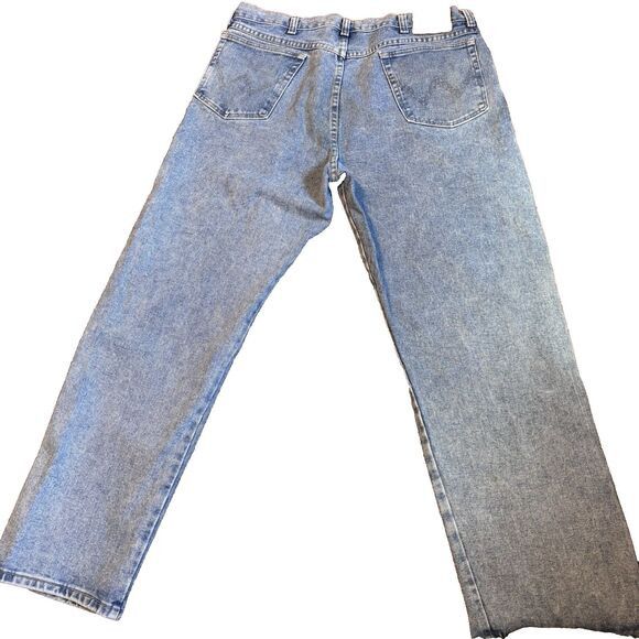 Wrangler Wrangler Jeans Mens 38X30 Blue Rugged Wear Relaxed Fit Work Size US 38 / EU 54 - 2 Thumbnail