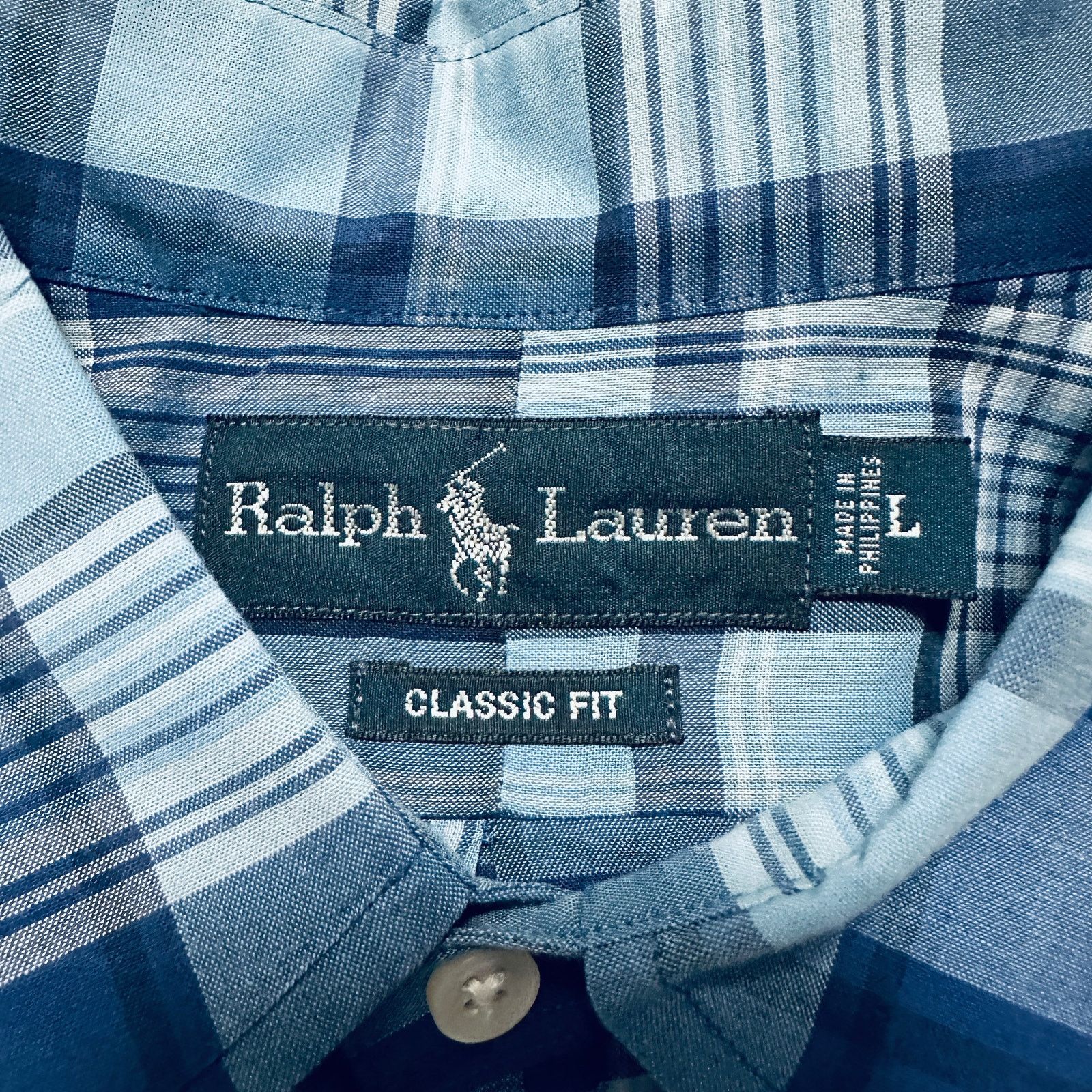 Ralph Lauren Ralph Lauren blue plaid classic fit button down Size US L / EU 52-54 / 3 - 5 Thumbnail