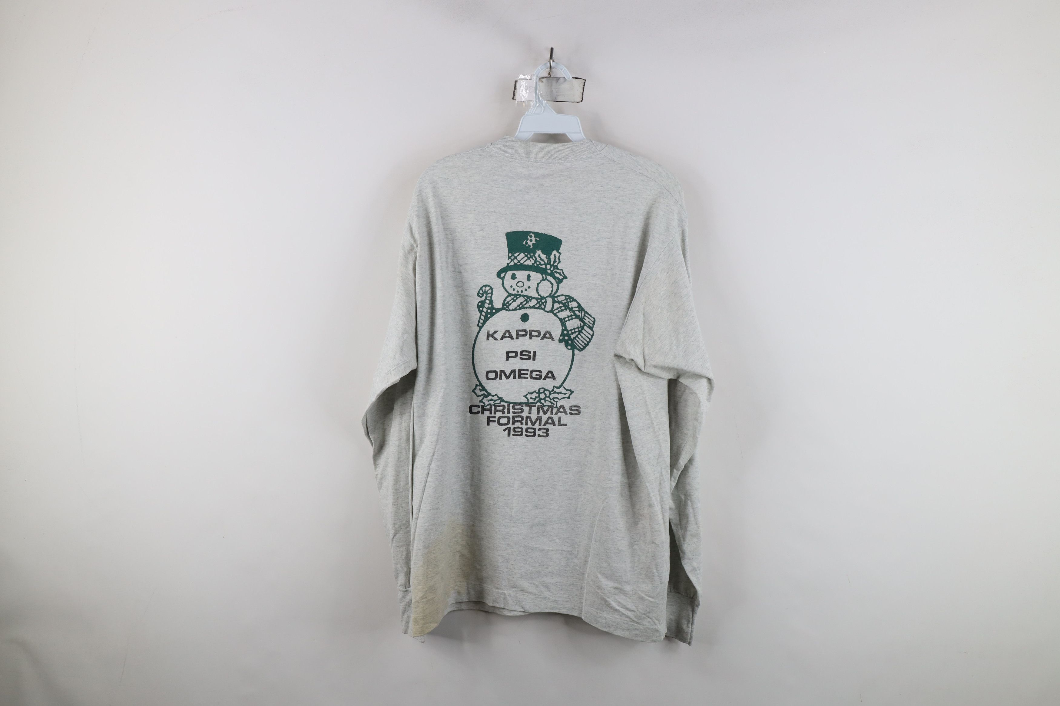 Vintage Vintage 90s Psi Omega Sorority Christmas Formal T-Shirt Size XL / US 12-14 / IT 48-50 - 13 Thumbnail