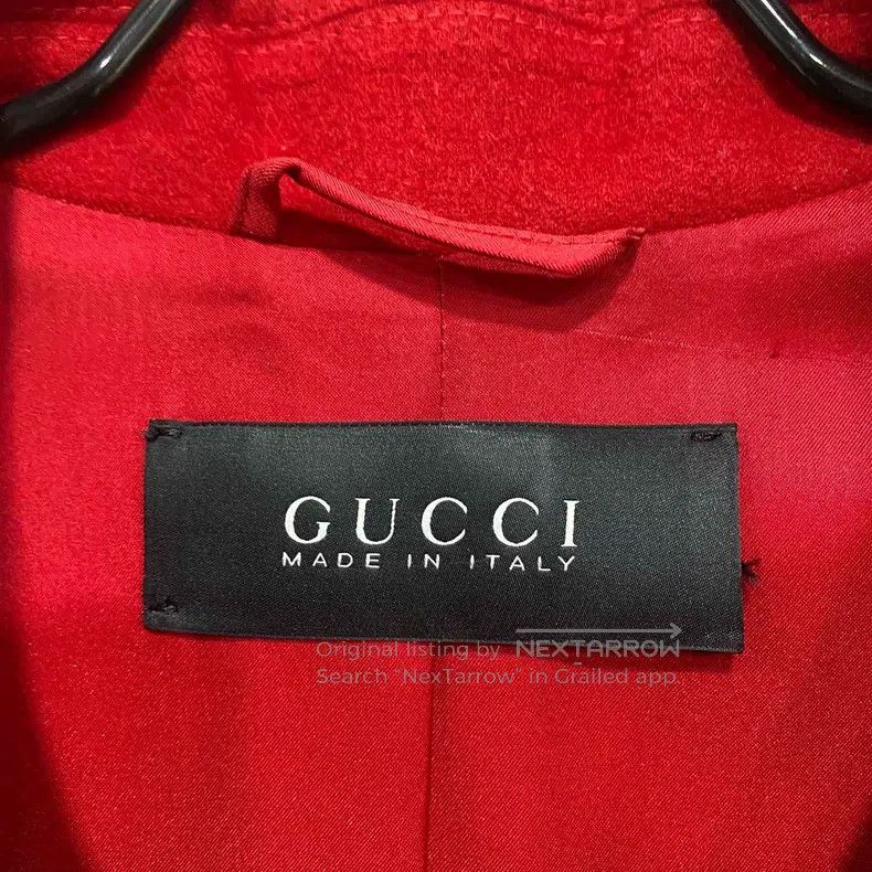 Gucci Gucci Red long tweed coat Size XS / US 0-2 / IT 36-38 - 4 Thumbnail