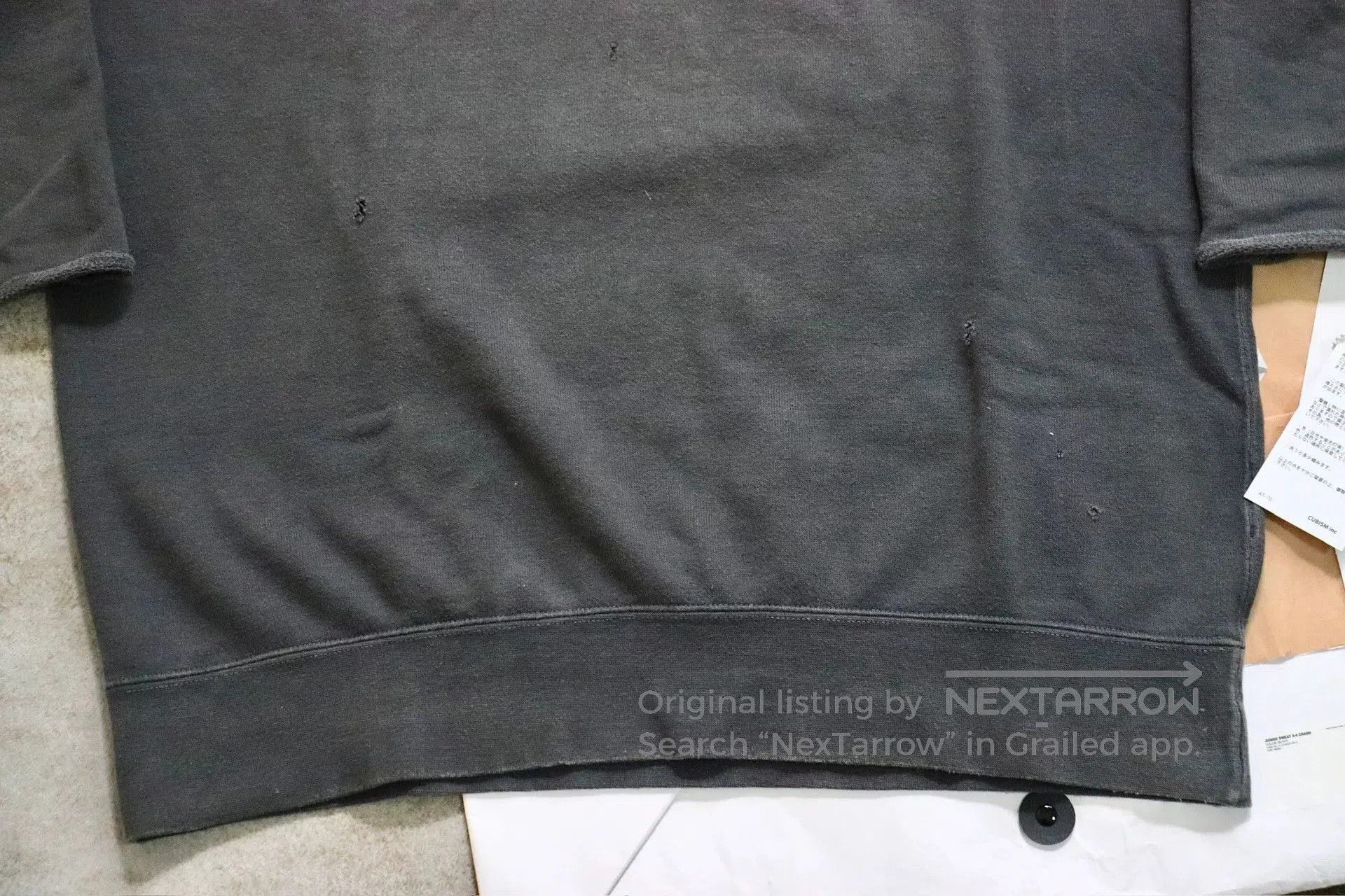 Visvim Visvim 21AW Jumbo Sweat 3/4 Crash. Size US S / EU 44-46 / 1 - 5 Thumbnail