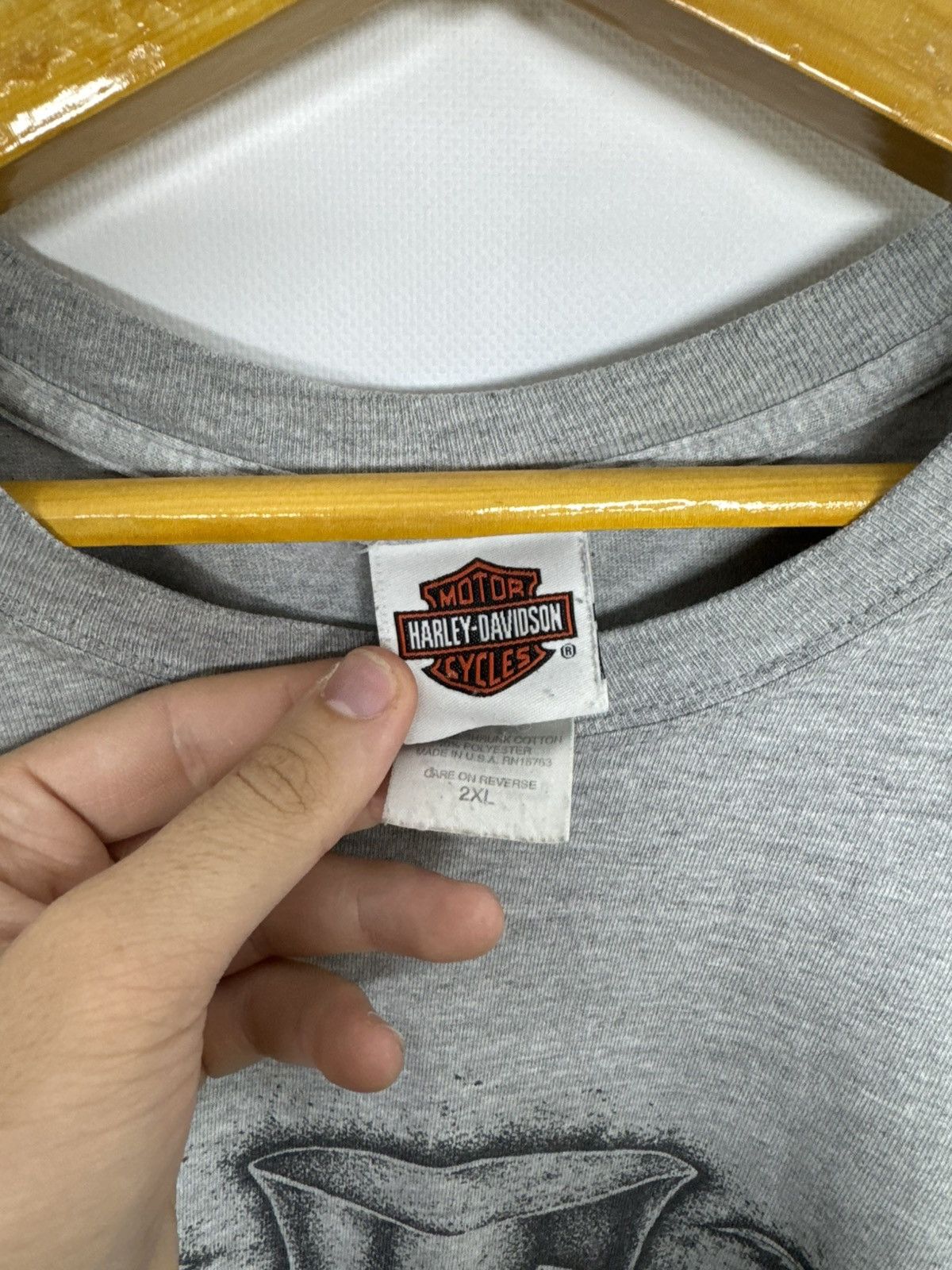 Harley Davidson Vintage Harley Davidson T-shirt Adult Grey Short Sleeve Size US XXL / EU 58 / 5 - 7 Thumbnail