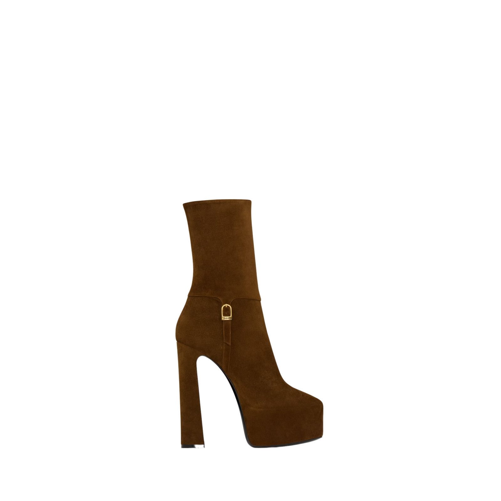 SAINT LAURENT Nico $2150 Land Suede 155mm Boots New & Authen