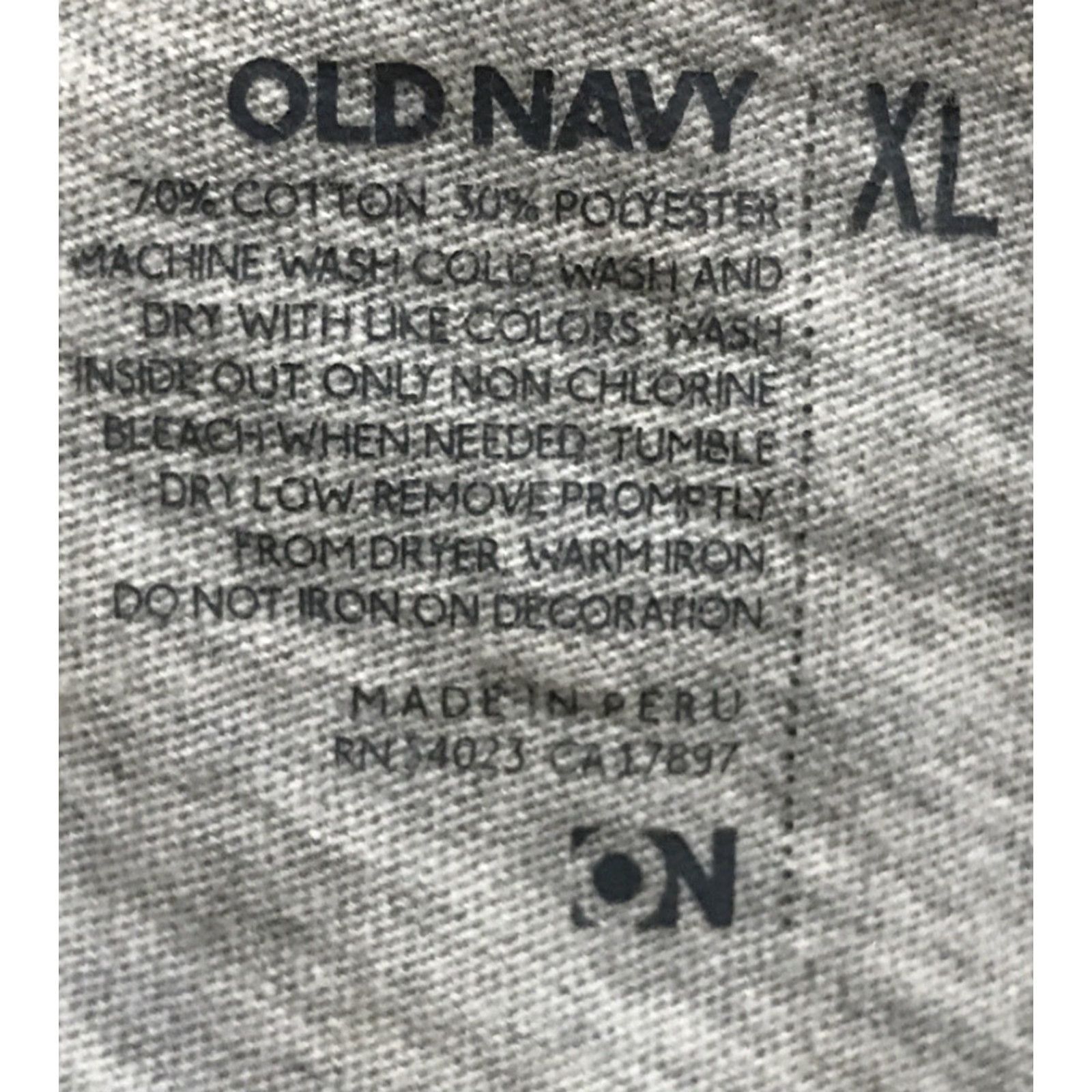Old Navy Old Navy Womens T-Shirt “Crazy In Kona” XL Grey Cotton Blend Short Sleeve Scoop Neck Pullover Casual Basic Shirt Men? Size XL / US 12-14 / IT 48-50 - 3 Thumbnail