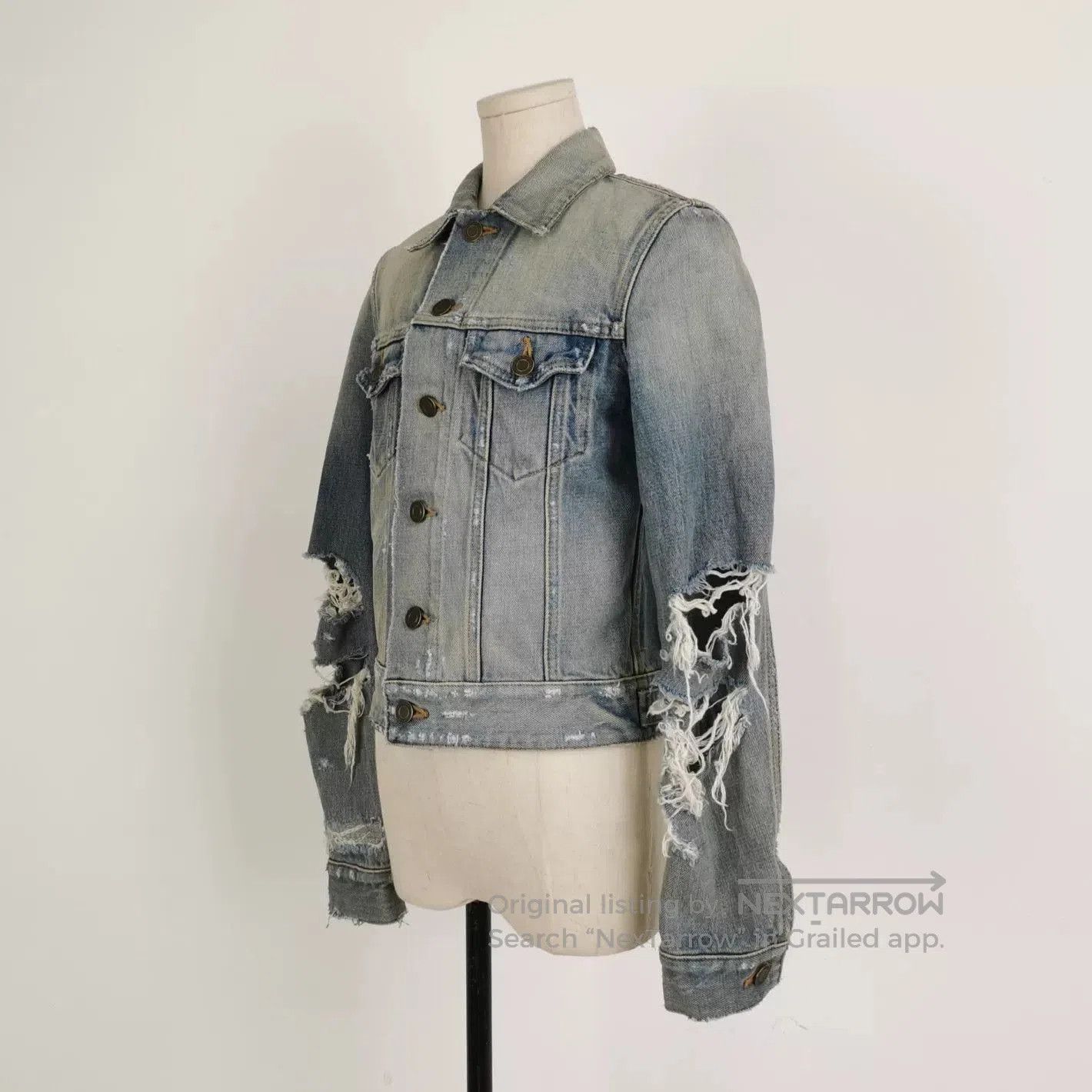 Saint Laurent Paris Saint Laurent Light Blue Denim Jacket. Size XS / US 0-2 / IT 36-38 - 2 Thumbnail