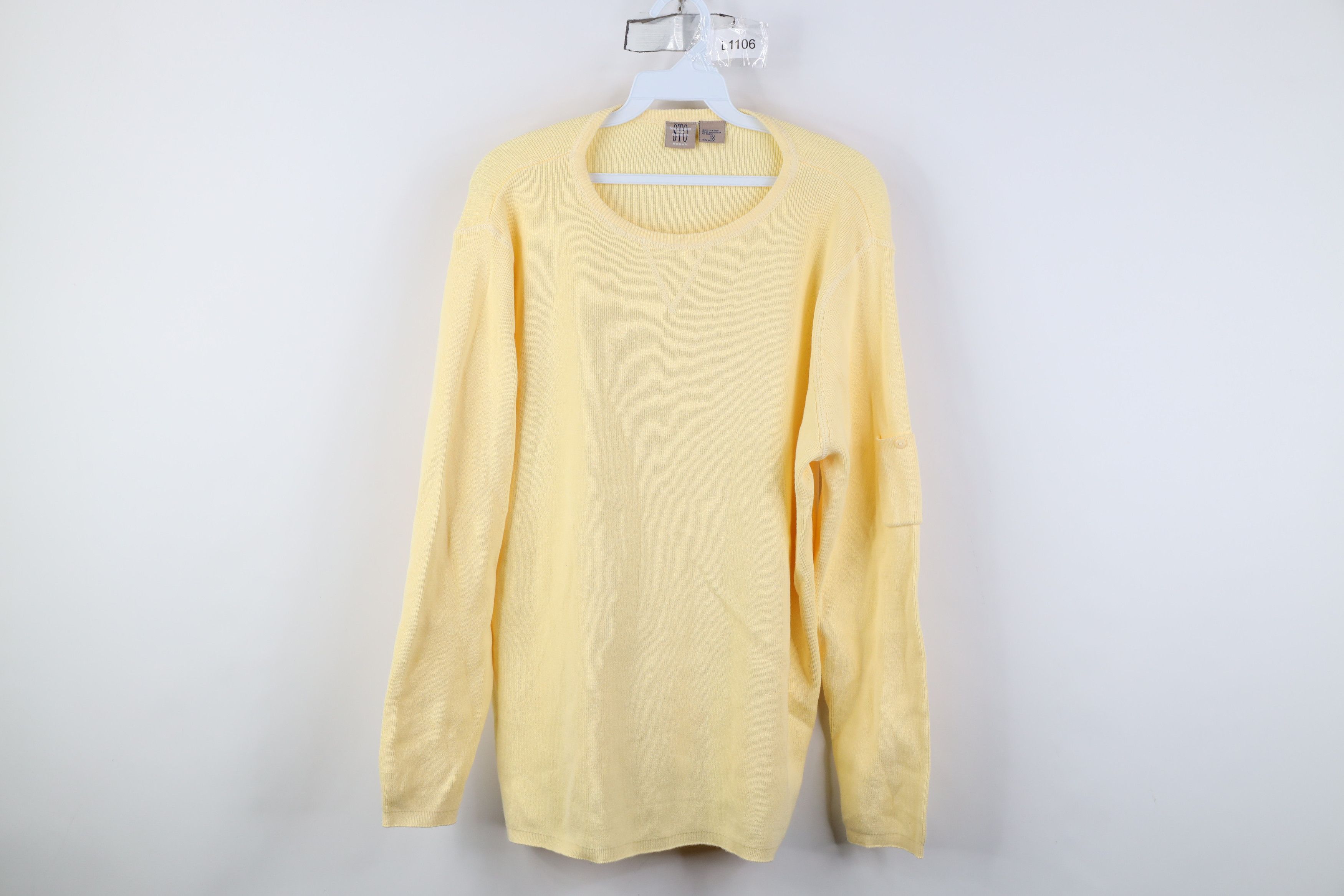 Vintage Vintage 90s Streetwear Lightweight Ribbed Knit Sweater Size XL / US 12-14 / IT 48-50 - 1 Thumbnail