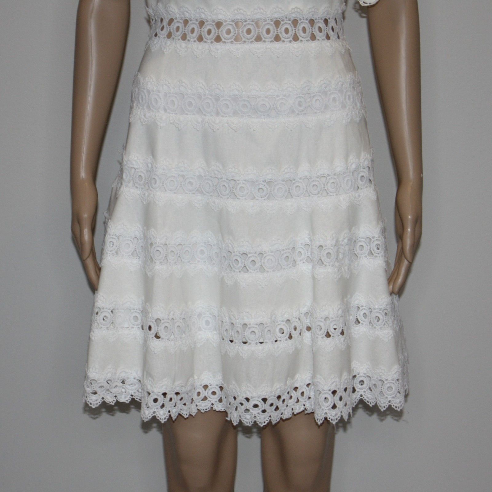 Other Goodnight Macaroon 'Dolly' Crochet Tied Straps Dress NWT Size S / US 4 / IT 40 - 5 Thumbnail