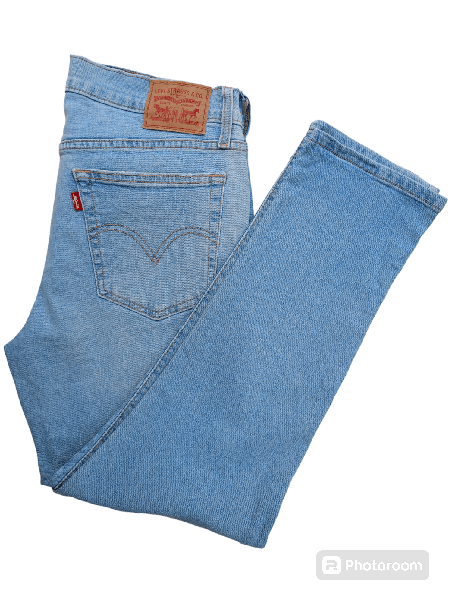 Levi's Levi's Borrowed from The Boys Light Blue Distressed Denim Size 30" / US 8 / IT 44 - 20 Thumbnail