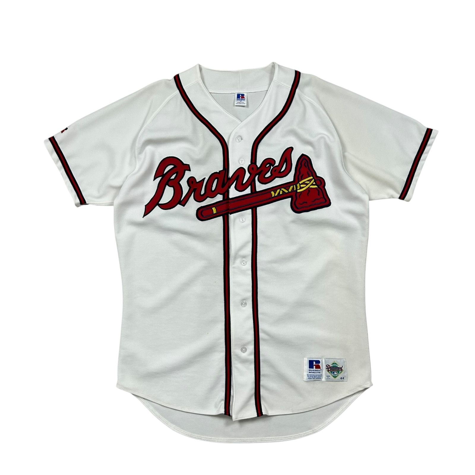 MLB VTG 90s MLB ATLANTA BRAVES RUSSELL AUTHENTIC JERSEY Size US L / EU 52-54 / 3 - 1 Thumbnail