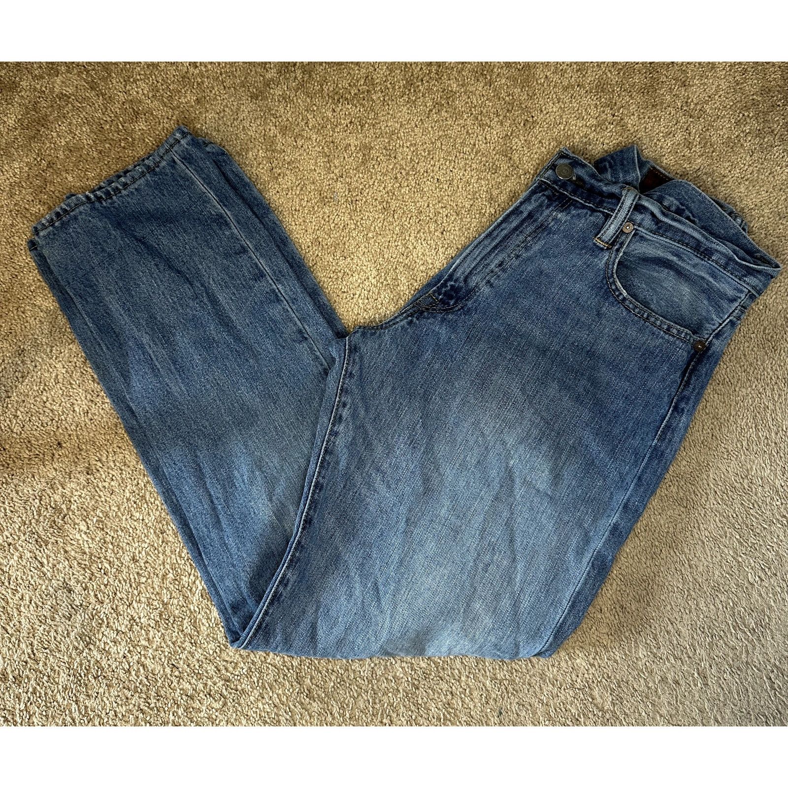 Polo Ralph Lauren Polo Ralph Lauren Mid-Rise Straight Denim Jeans Blue 30 x 30 Size US 33 - 1 Thumbnail