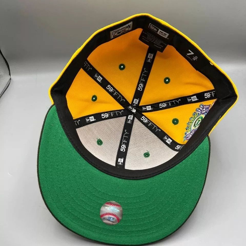 New Era Chicago Cubs Hat Men 7 5/8 Yellow 59Fifty New Era Fitted Cap Size ONE SIZE - 4 Thumbnail