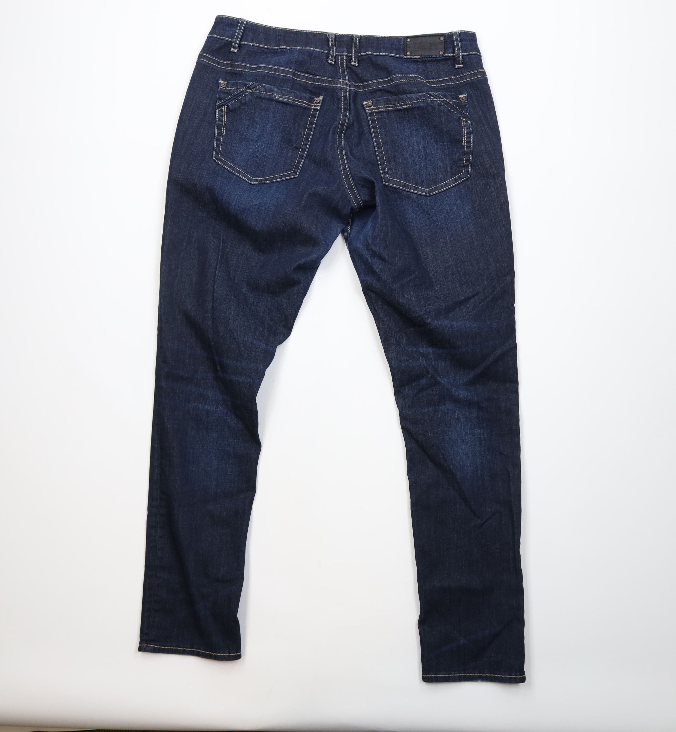 Vintage Buckle Black Stitch Faded Fit No 76 Skinny Leg Denim Jeans Size US 33 - 9 Thumbnail