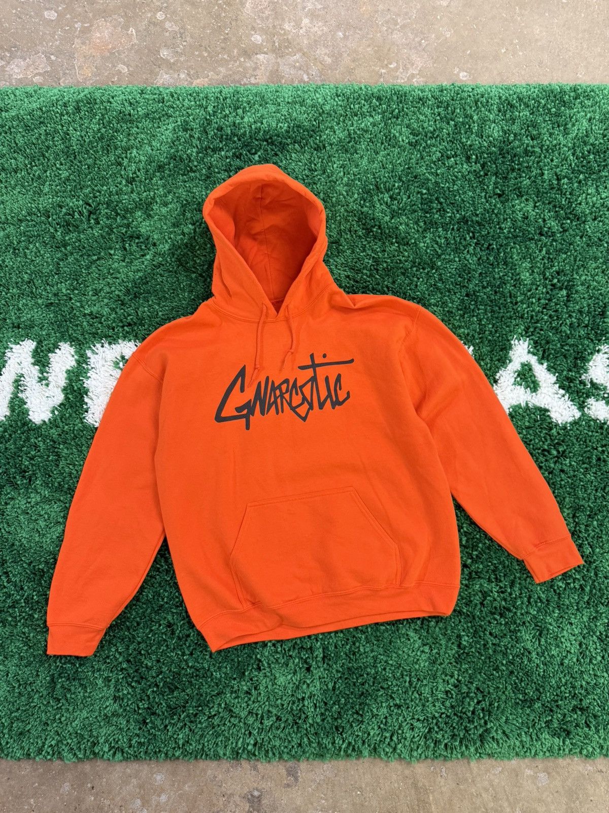 Gnarcotic Gnarcotic Cursive Script Logo Hoodie Orange Sz. Large Gnar Size US L / EU 52-54 / 3 - 1 Thumbnail