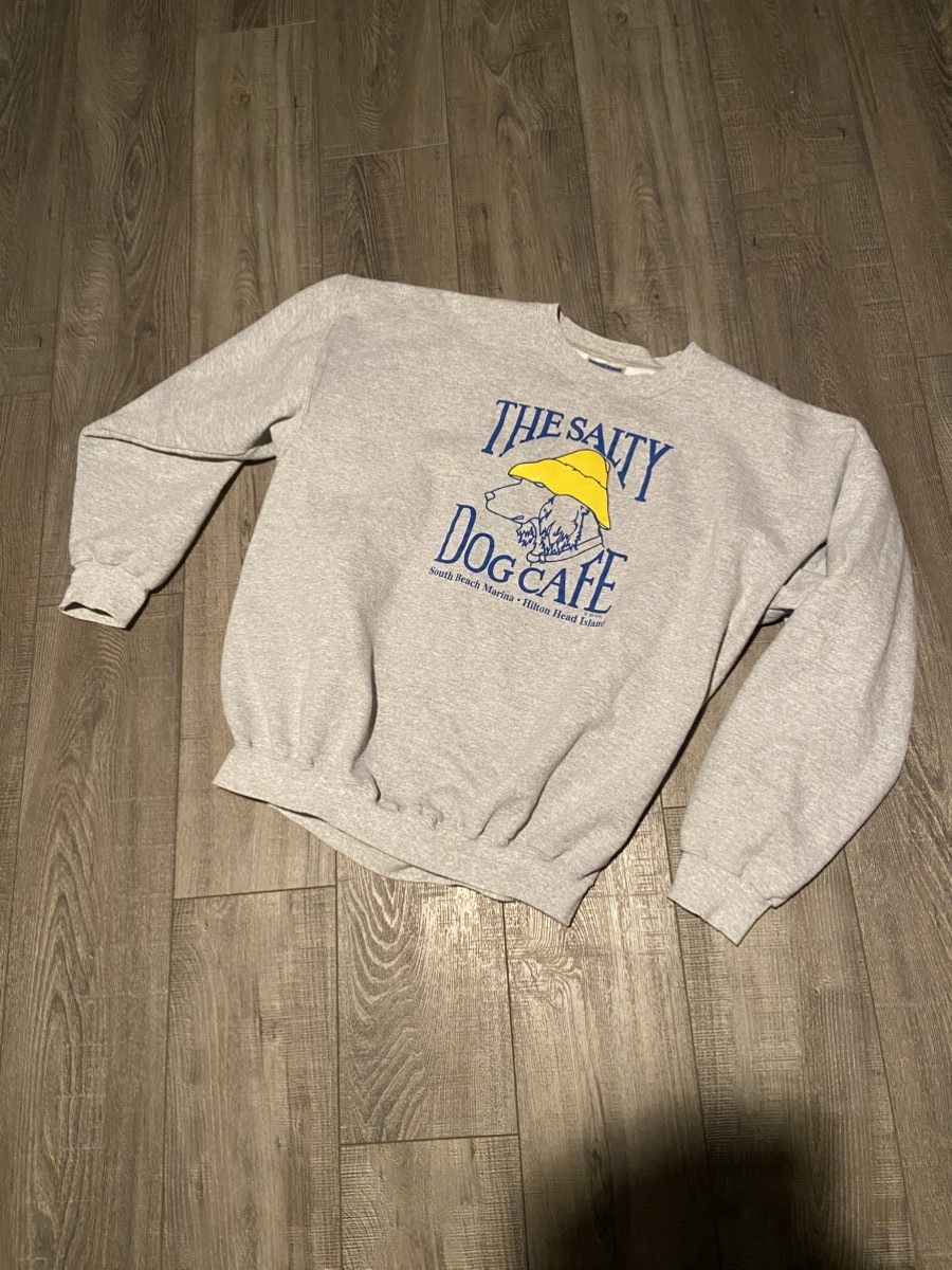 Hanes × Vintage Vintage 1989 Hanes “The Salty Dog Cafe” Crewneck Size US XL / EU 56 / 4 - 1 Thumbnail