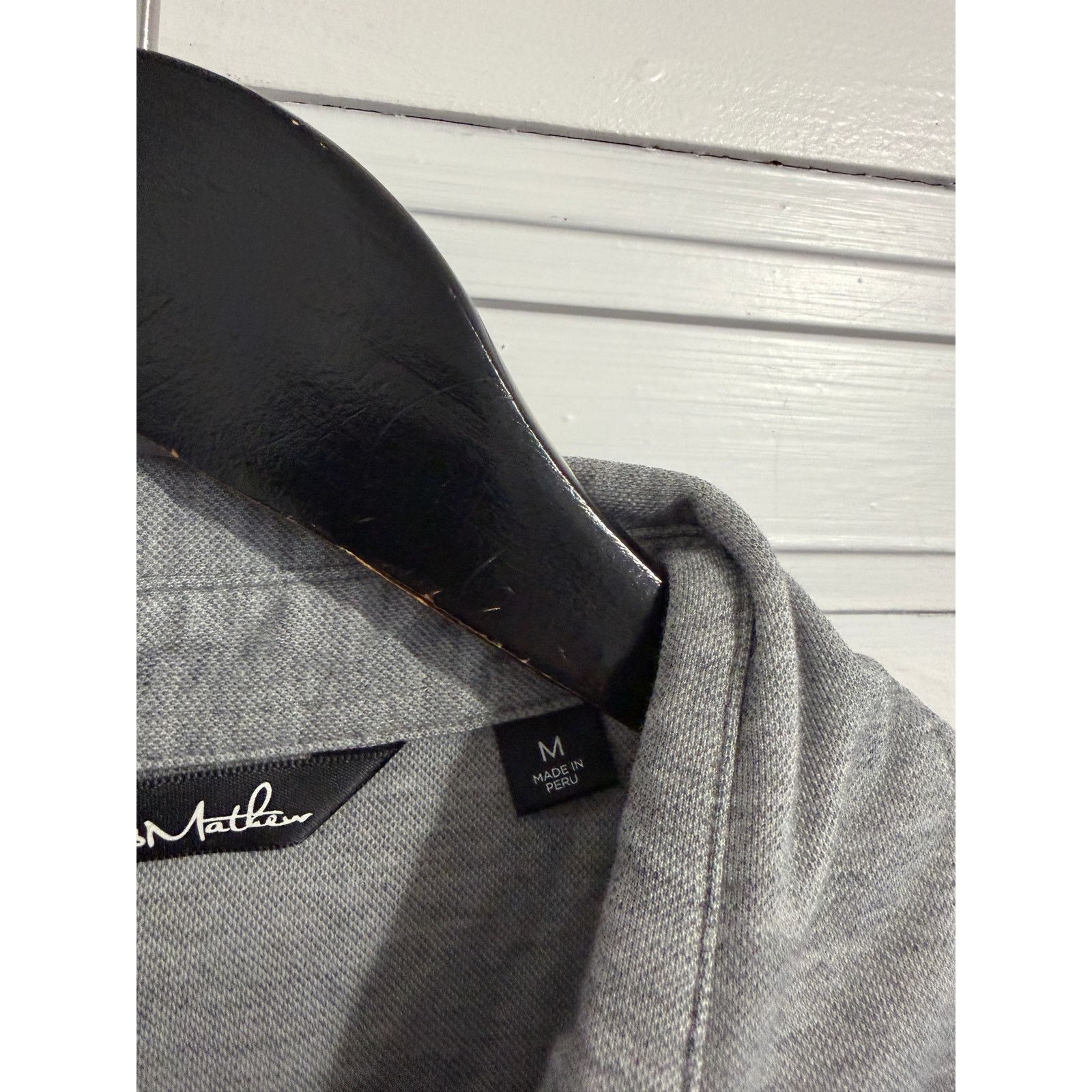TravisMathew TravisMathew Two-Tone Black and Gray Golf Polo Men's Size M Size US M / EU 48-50 / 2 - 4 Thumbnail