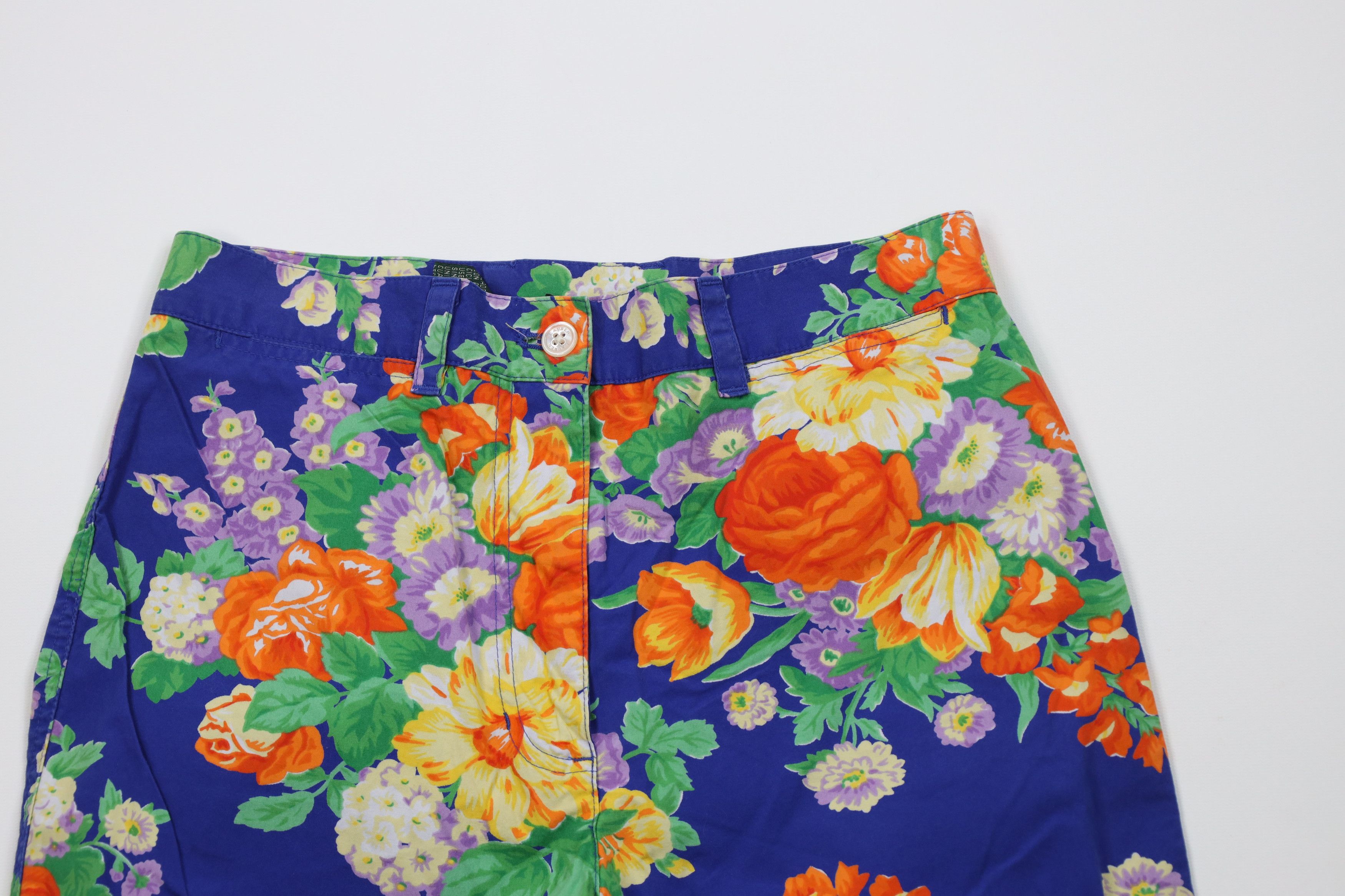 Ralph Lauren Vintage 90s Ralph Lauren All Over Print Capris Pants Cotton Size 27" / US 4 / IT 40 - 2 Thumbnail
