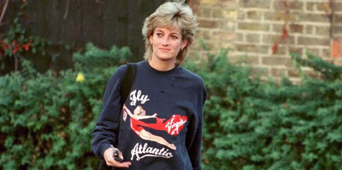 Vintage Rare Vintage Virgin Fly Atlantic sweatshirt princess Diana Size US M / EU 48-50 / 2 - 2 Thumbnail