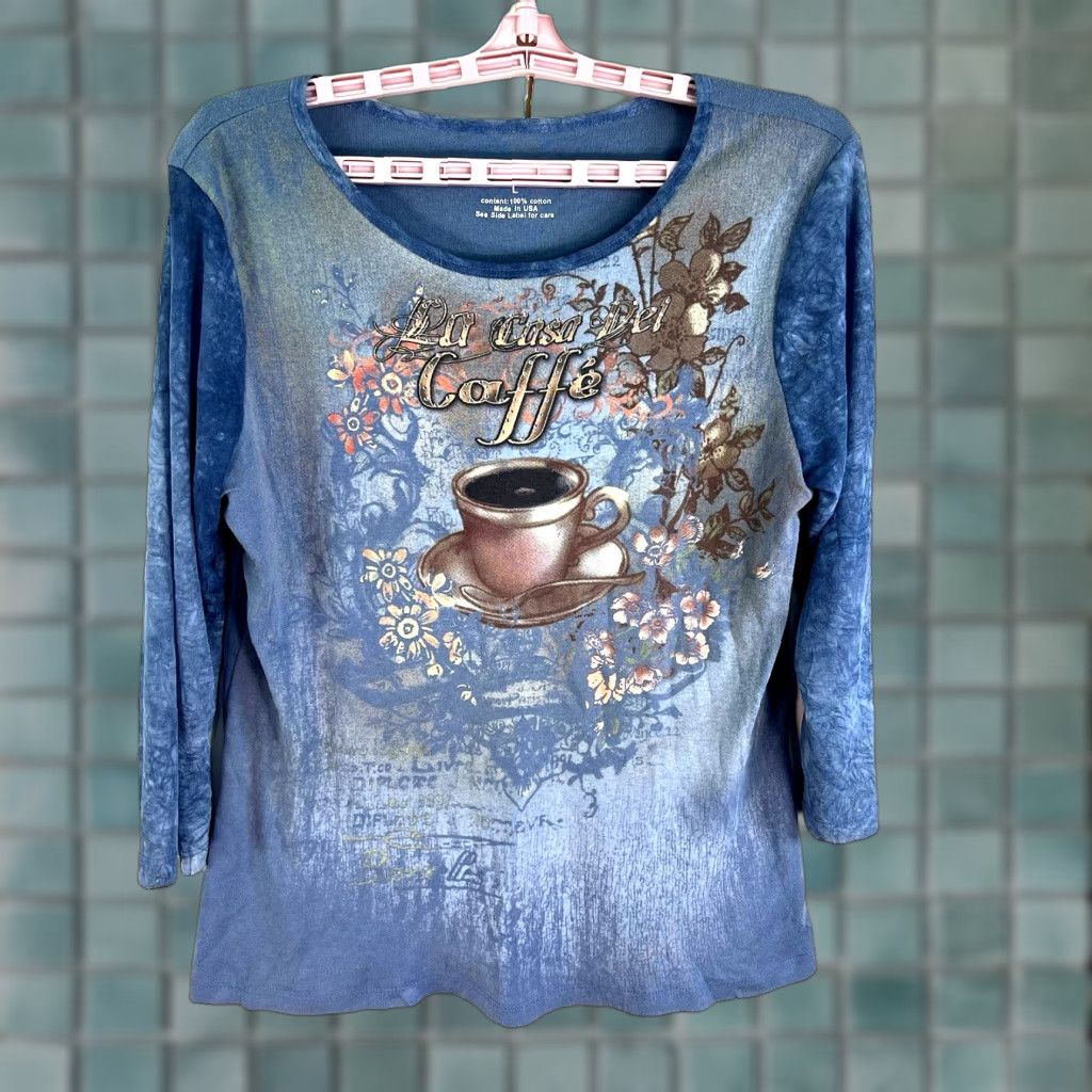 Vintage VINTAGE Special Tee's Women's T-Shirt Size L Blue Tie-Dye 90s Alice in Wonderland Casual Short Sleeve Size L / US 10 / IT 46 - 1 Thumbnail