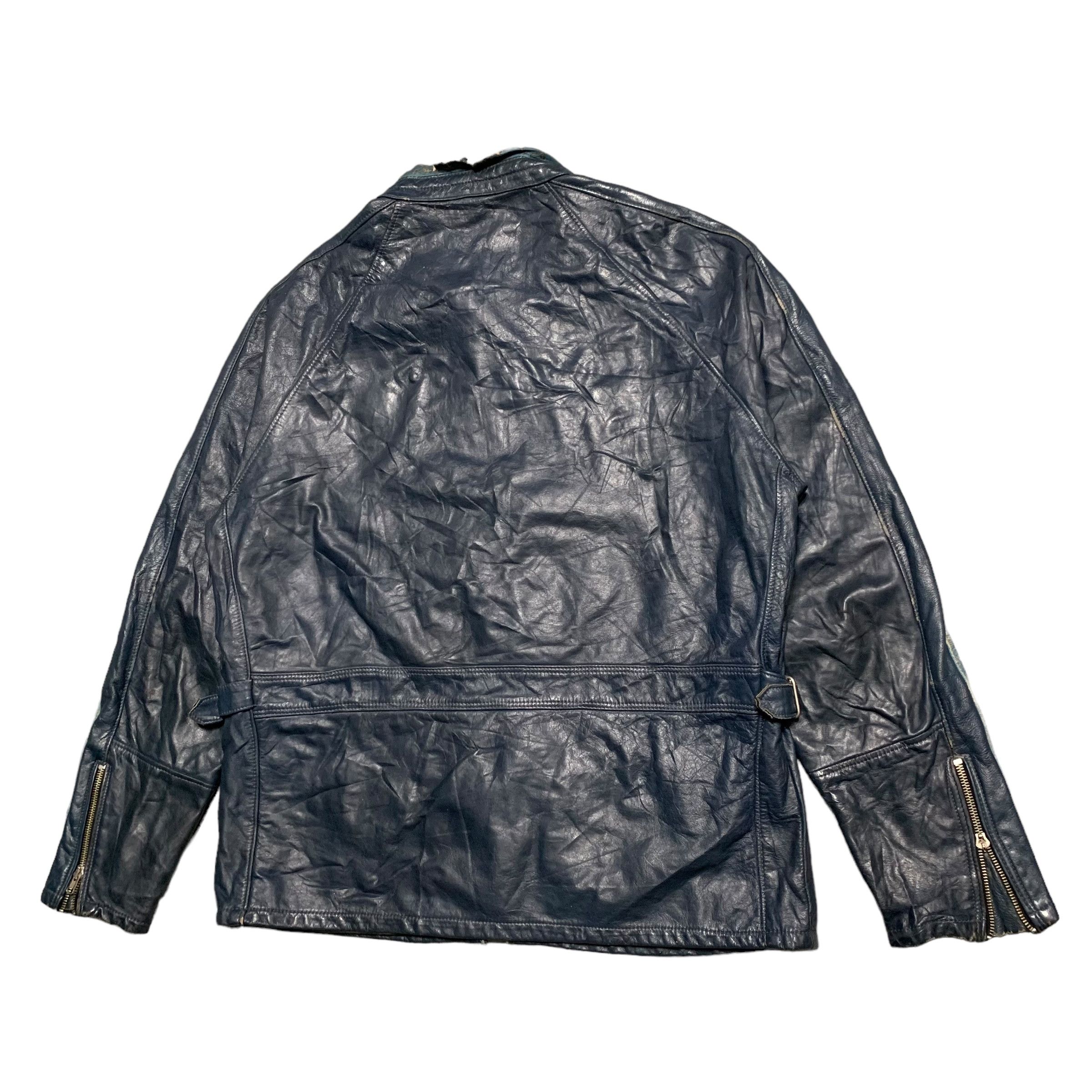 Other Vintage Drospo Biker Leather Jacket Size US L / EU 52-54 / 3 - 9 Thumbnail
