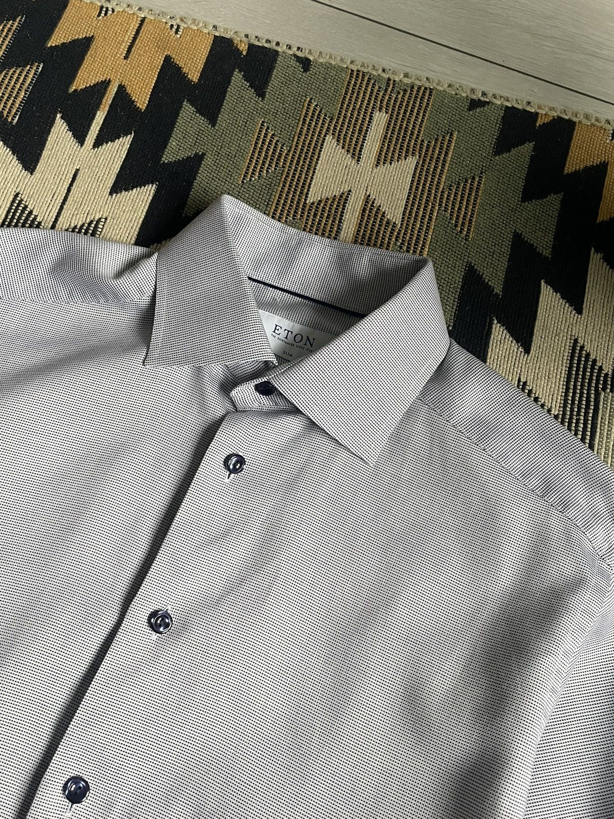 Eton Eton Slim Button Up Shirt Size US M / EU 48-50 / 2 - 4 Thumbnail