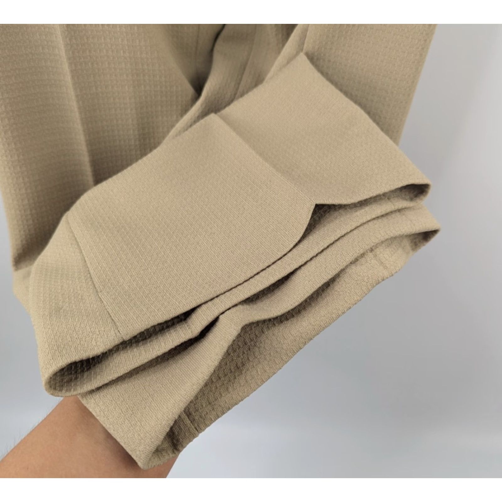 Vintage Vintage Days Slack Beige 1970s Mens Slacks Pants Talon Zipper 27x28 Beige Mens Vintage Pants 27x28 1970s Disco Look Size US 27 - 3 Thumbnail