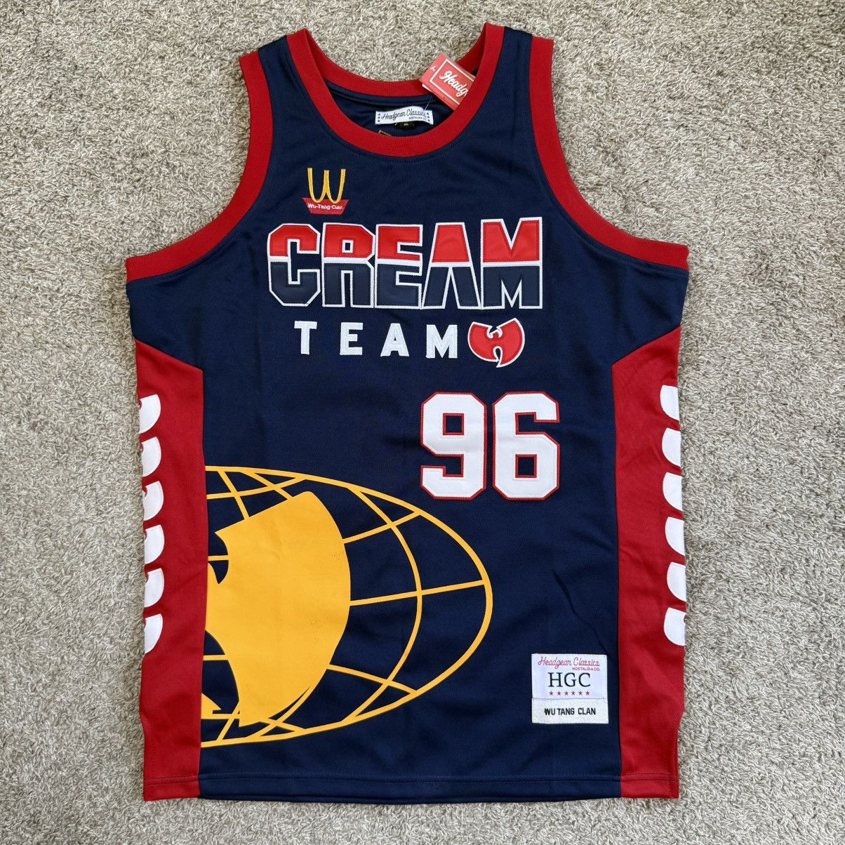 Wu-Tang Clan 🔴Wu-Tang Jersey Size XL Basketball WuTang Globe Rza Gza Size US XL / EU 56 / 4 - 1 Thumbnail