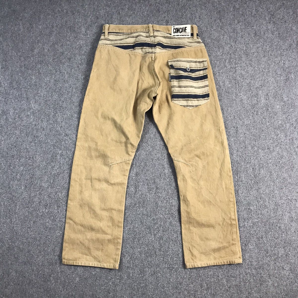 image of If Six Was Nine Concave Attempt Denime Khaki Jeans, Men's (Size 31)