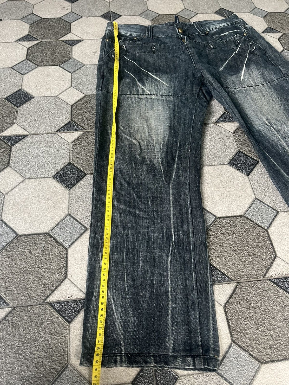 Kapital Rieton Studded distressed denim y2k style Size US 32 / EU 48 - 8 Thumbnail
