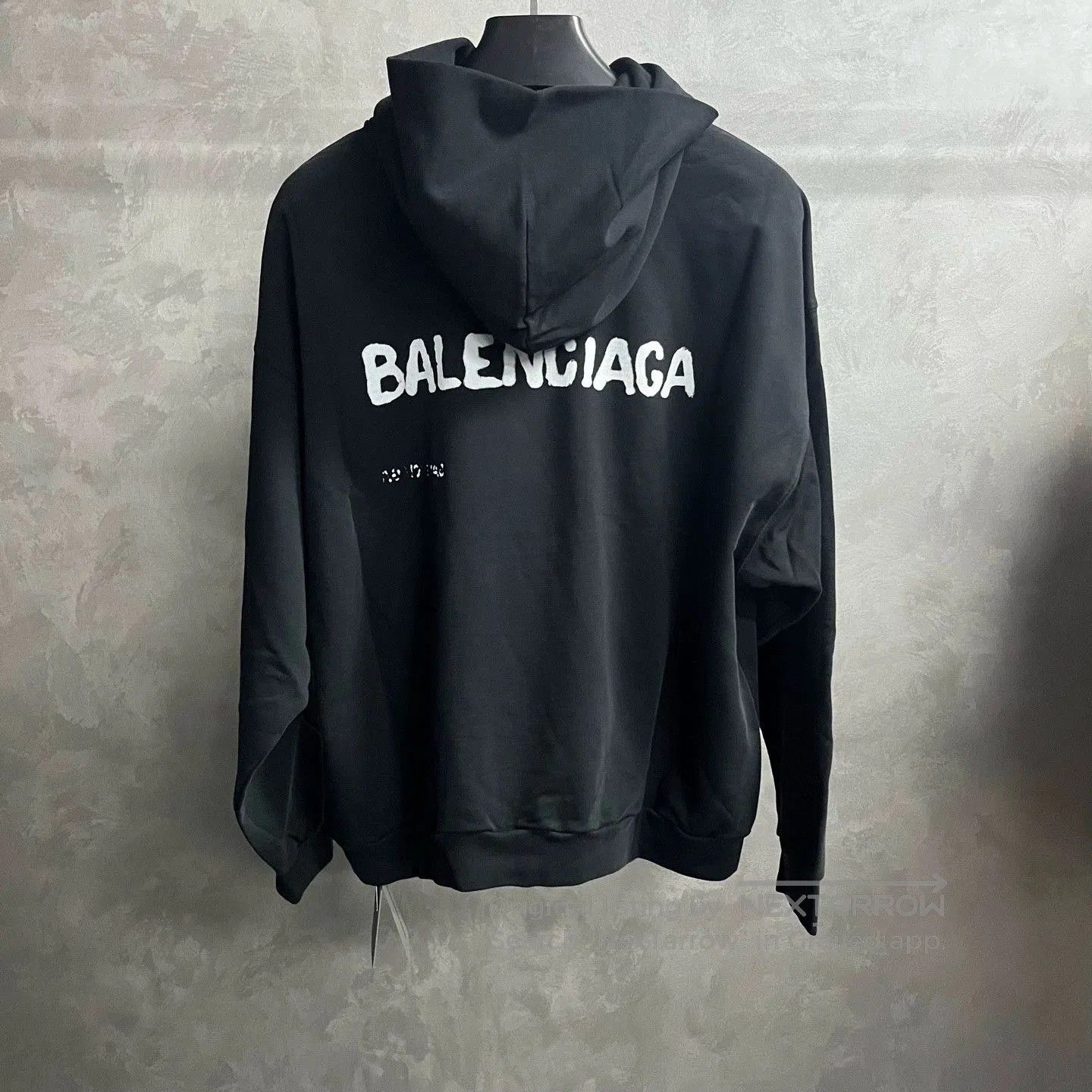 Balenciaga balenciaga black printed pullover hoodie. Size US XS / EU 42 / 0 - 5 Thumbnail
