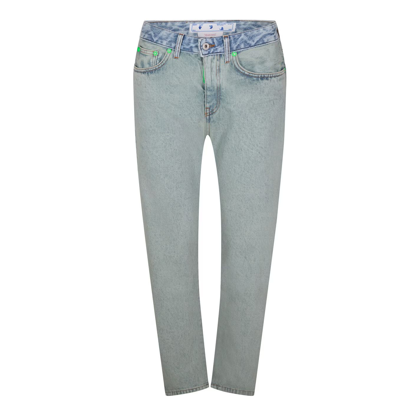 Off-White o1g2r1mq0125 Jeans Pant in Blue Size 27" / US 4 / IT 40 - 1 Thumbnail