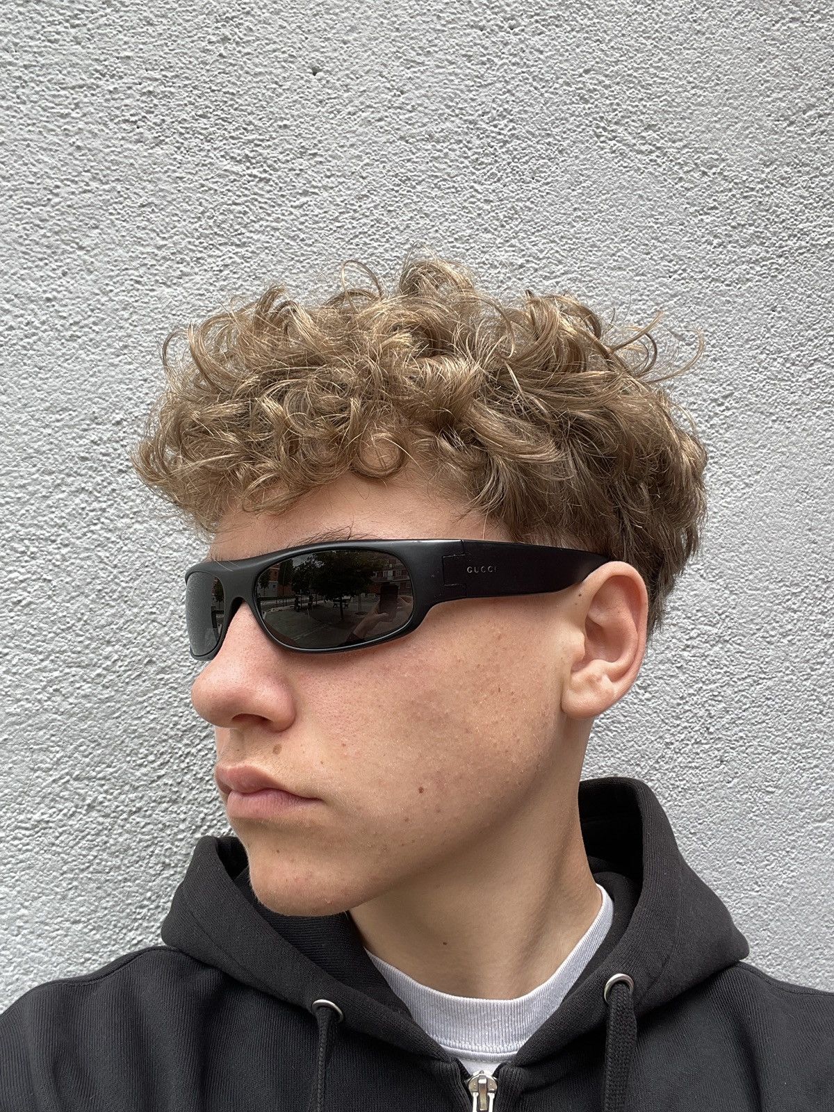 Gucci × Tom Ford × Vintage GUCCI Sunglasses Shield Rimless 