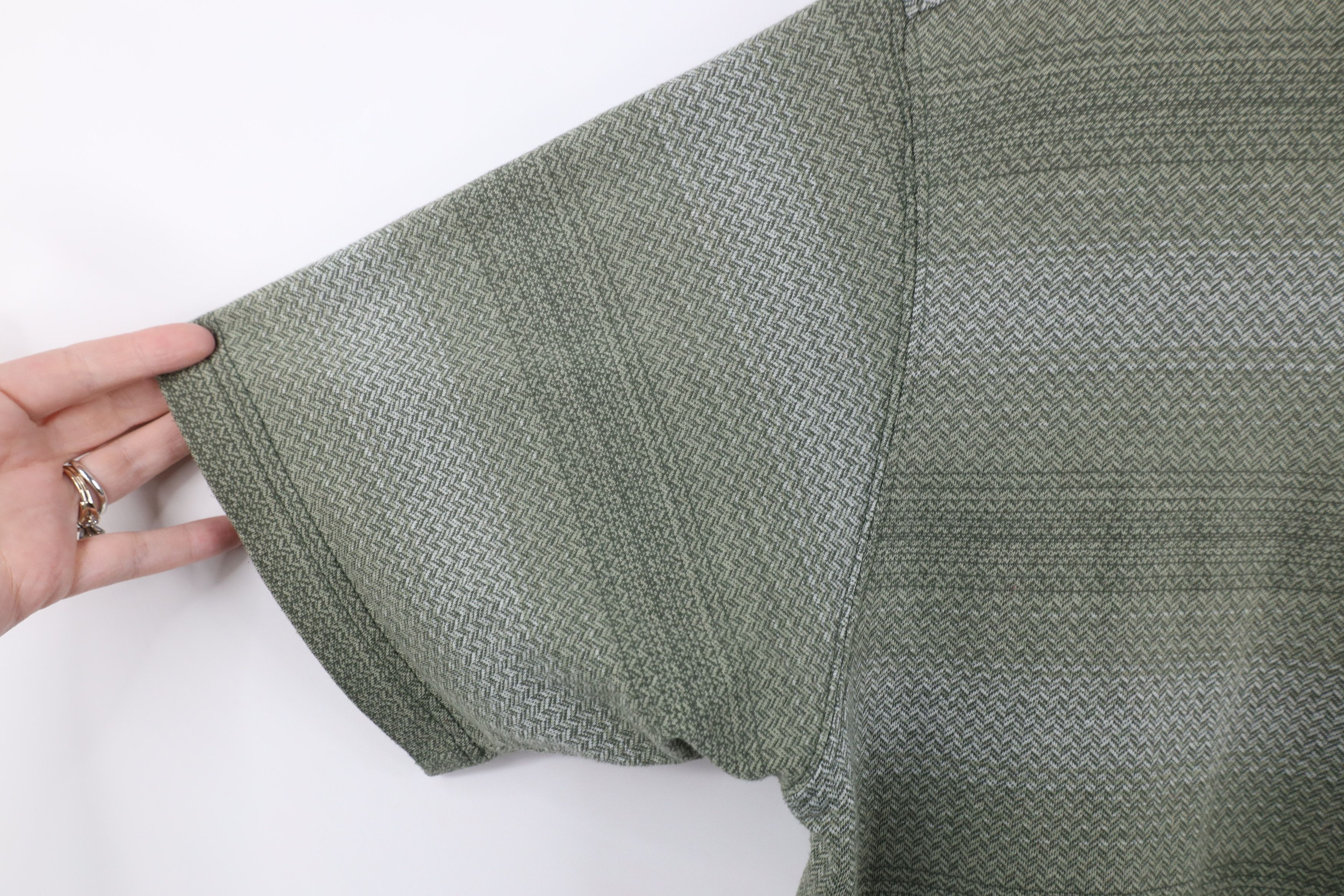 Vintage Vintage 90s Streetwear Herringbone Golf Polo Shirt Green Size US L / EU 52-54 / 3 - 9 Thumbnail