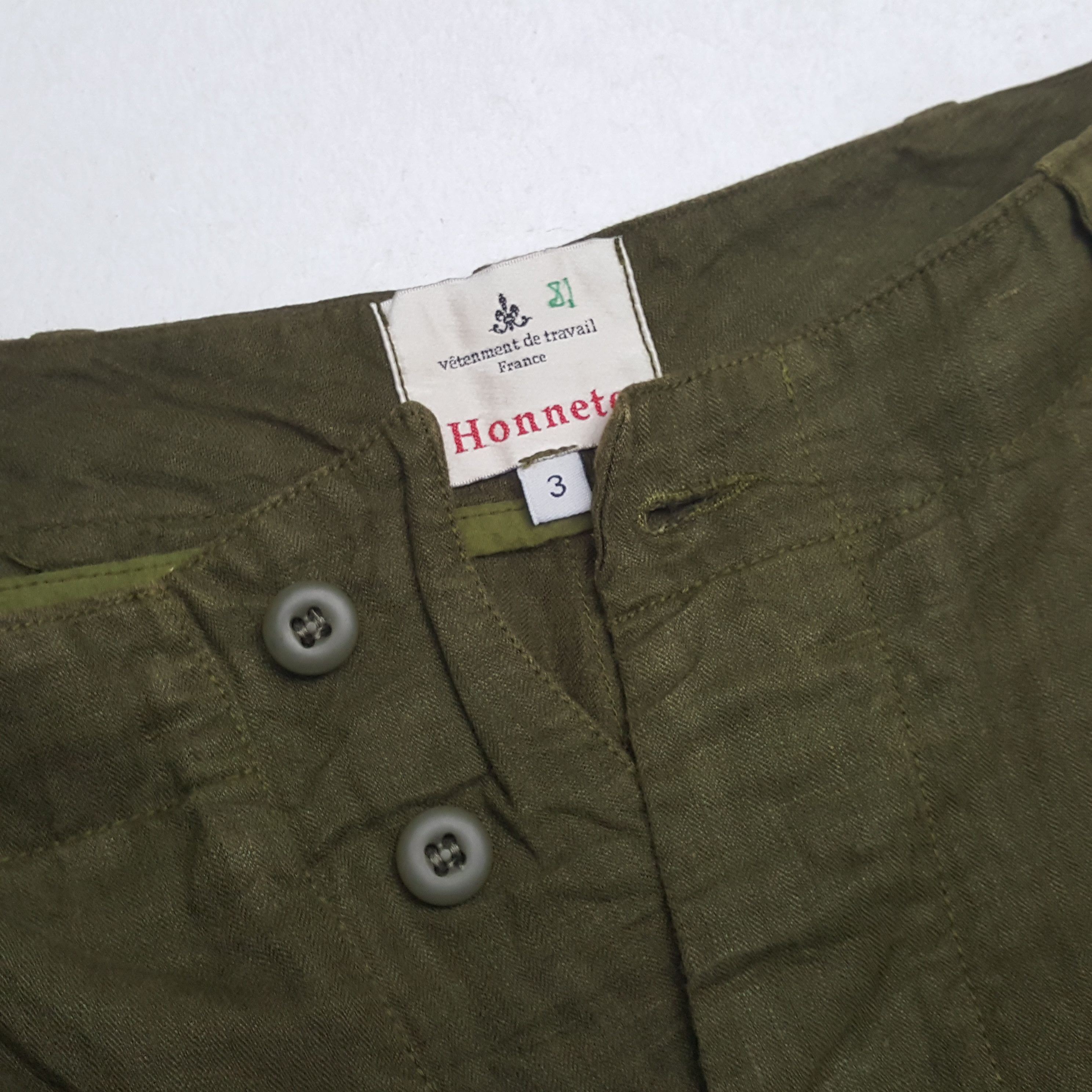 Vintage Honnete France Cargo Style Short Pants RR10 Size US 34 / EU 50 - 9 Thumbnail