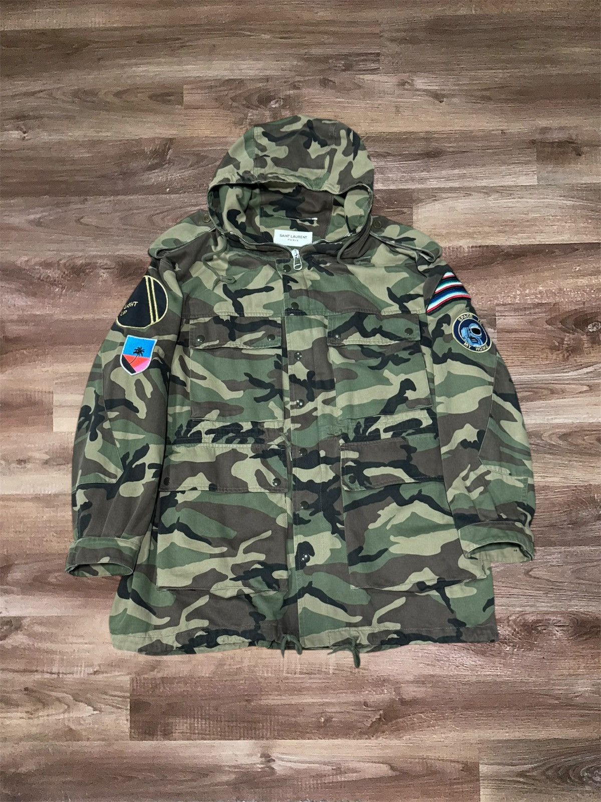 Saint Laurent Paris Saint Laurent Surf Sound Parka Hedi Slimane Size US M / EU 48-50 / 2 - 2 Thumbnail