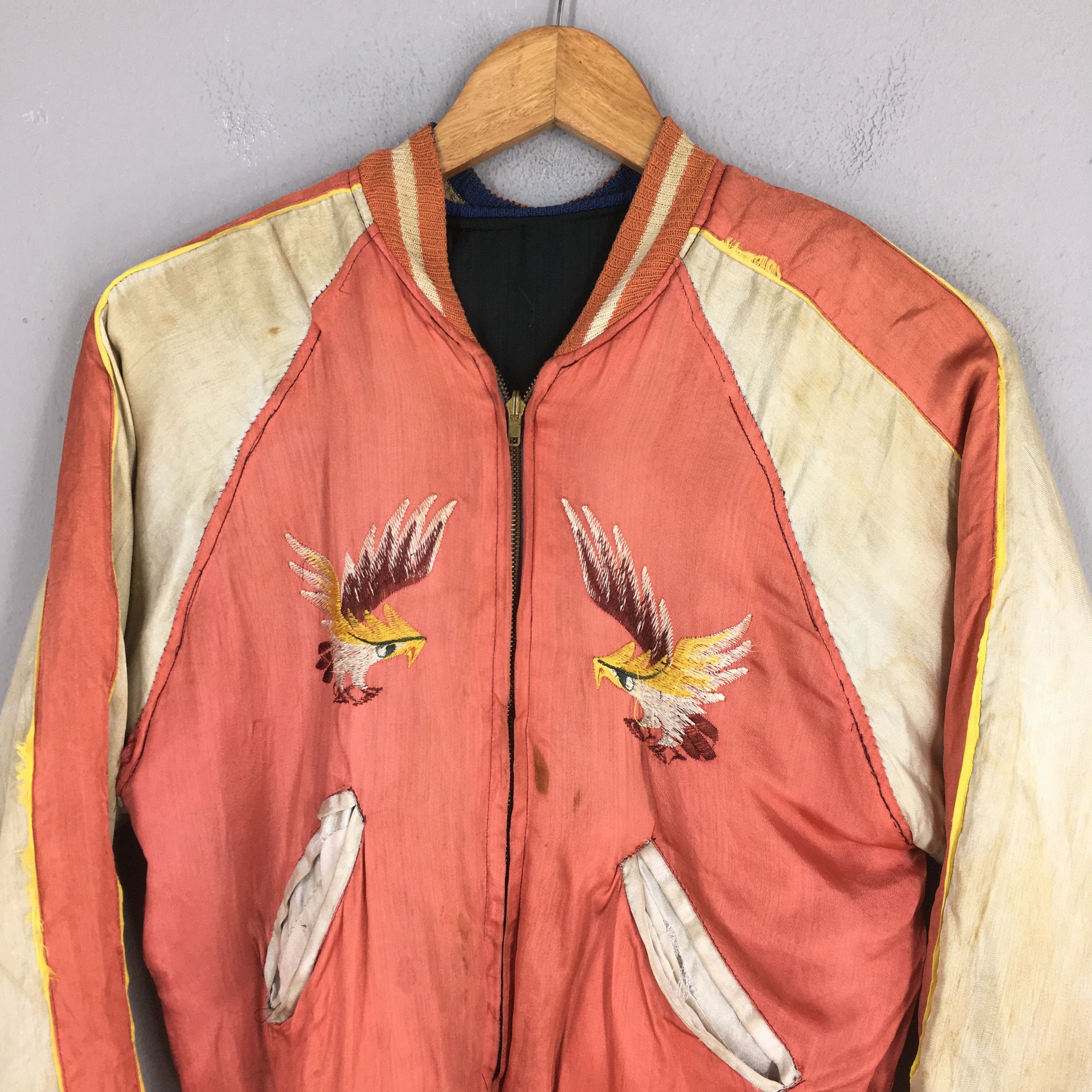 Vintage Vintage 1950's Sukajan Japan Phoenix Eagle Jacket S Size US S / EU 44-46 / 1 - 2 Thumbnail