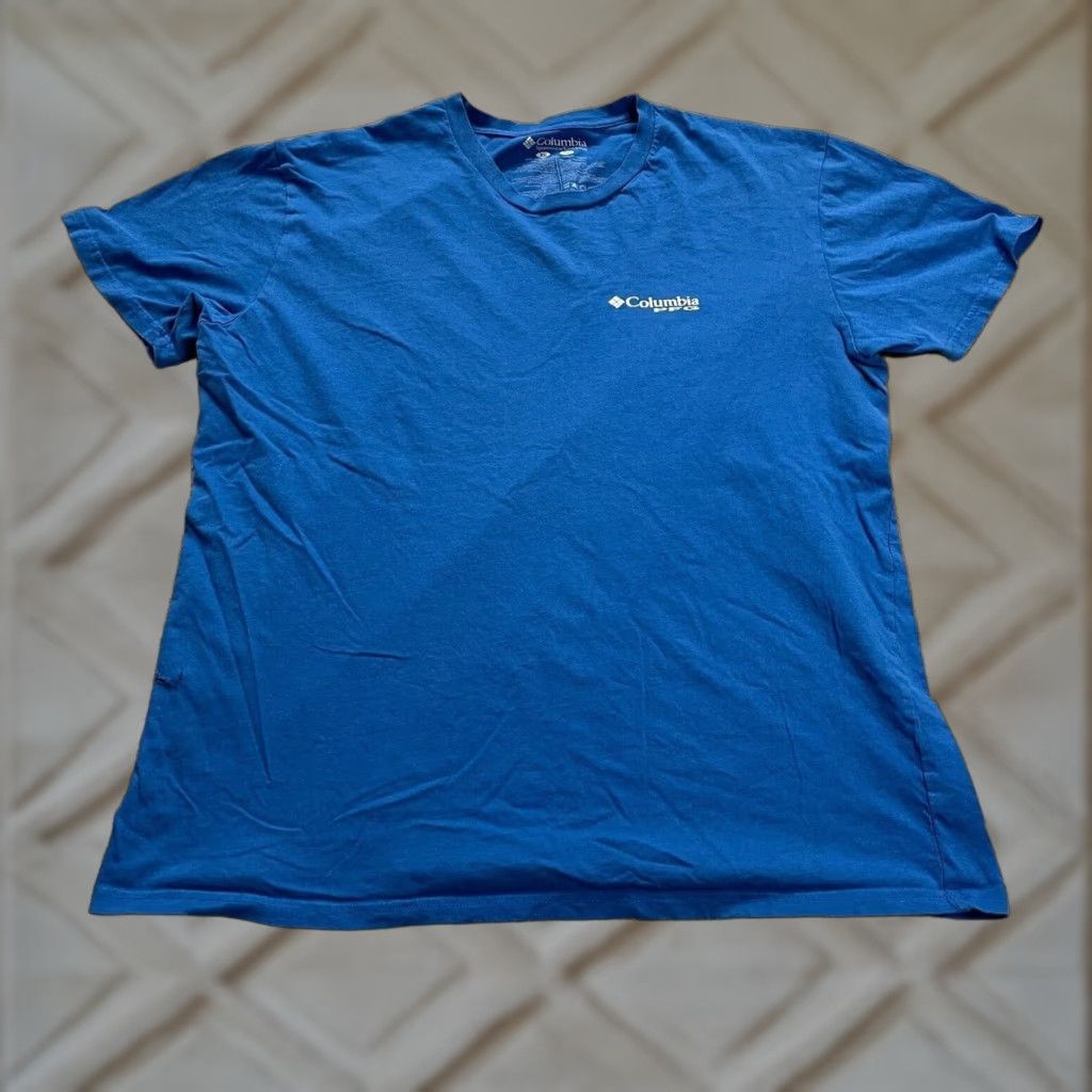 Vintage Columbia PFG Fishing T-Shirt Mens XL Blue Cotton Crew Neck Short Sleeve Outdoor Size US XL / EU 56 / 4 - 1 Thumbnail