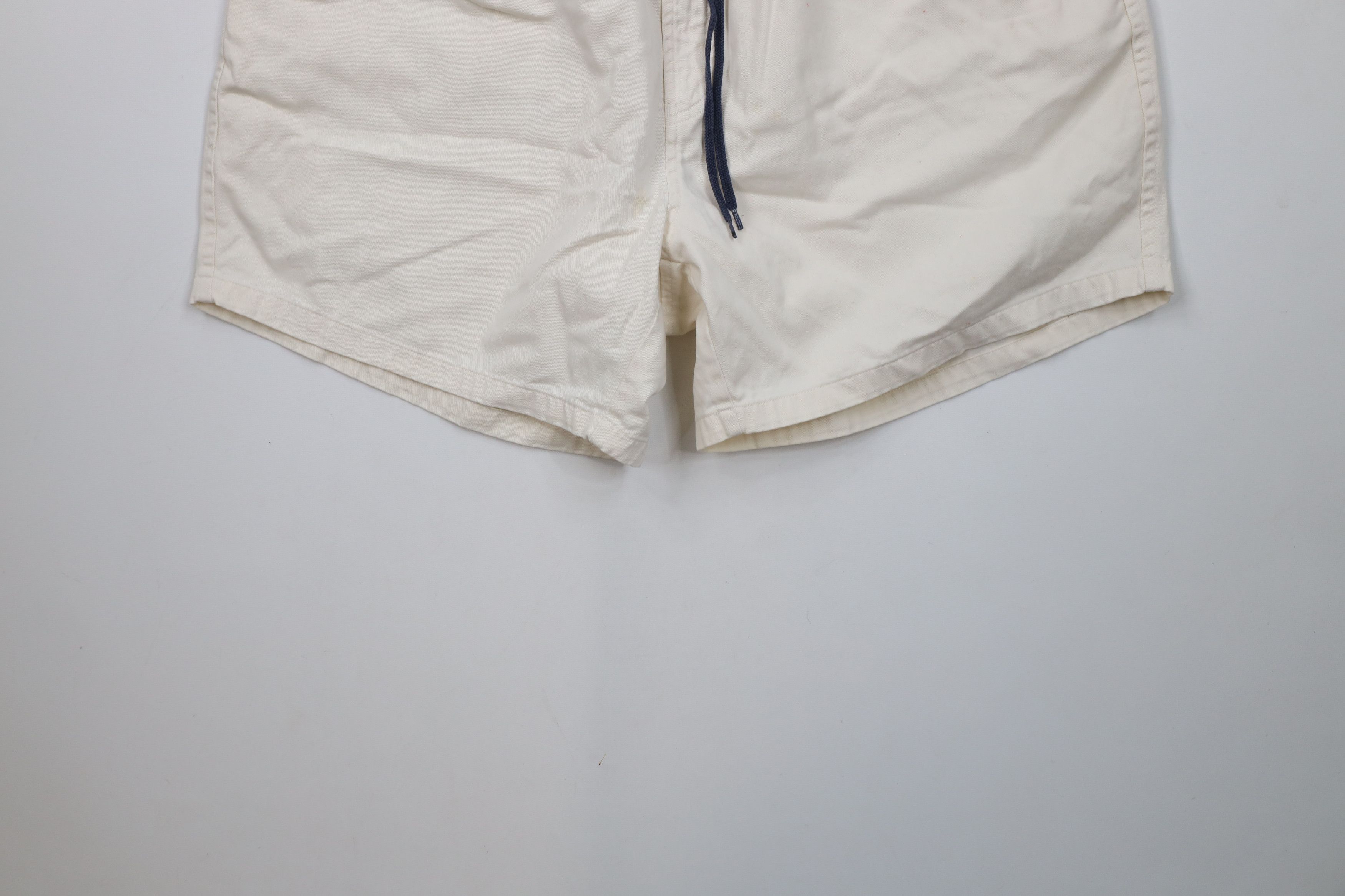 Nautica × Vintage Vintage 90s Nautica Above Knee Shorts Cream Cotton Size US 34 / EU 50 - 4 Thumbnail