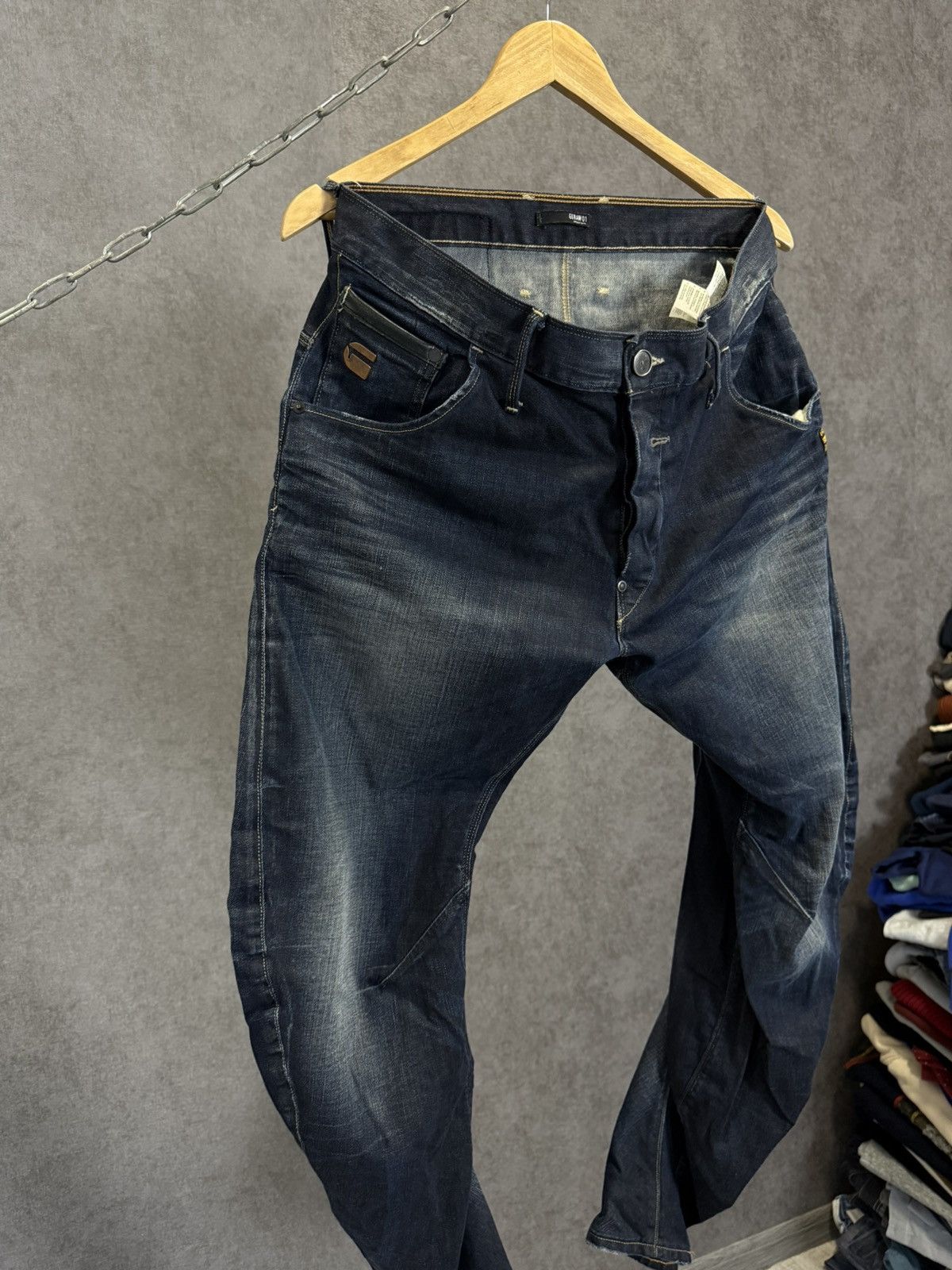 G-Star G Star Raw crazy asymmetric jeans Size US 34 / EU 50 - 3 Thumbnail