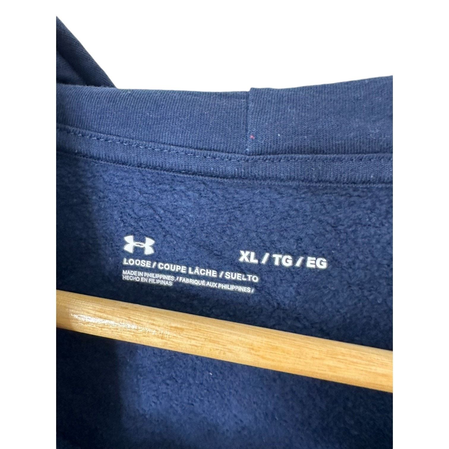 Under Armour Under Armour Loose Fit Blue Hoodie Sweatshirt Men's XL Size US XL / EU 56 / 4 - 7 Thumbnail