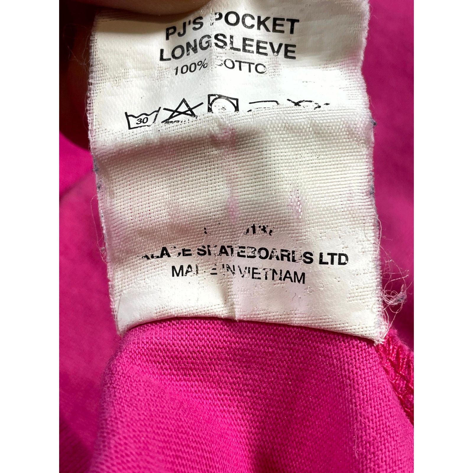 Palace Palace Jeans PJs Long Sleeve Pink T-Shirt Size US XL / EU 56 / 4 - 4 Thumbnail