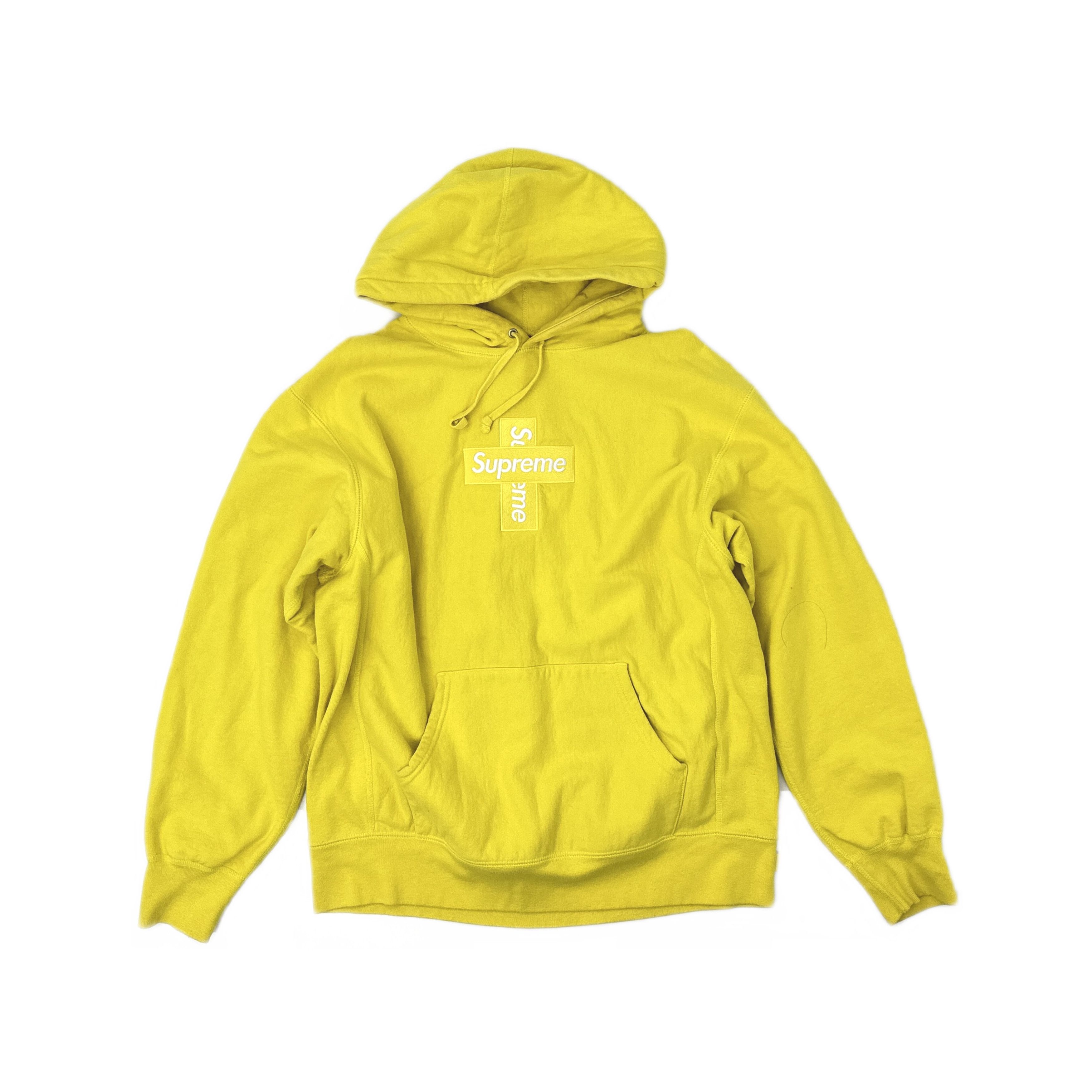 Supreme Supreme Yellow Cross Bogo Hoodie | Grailed