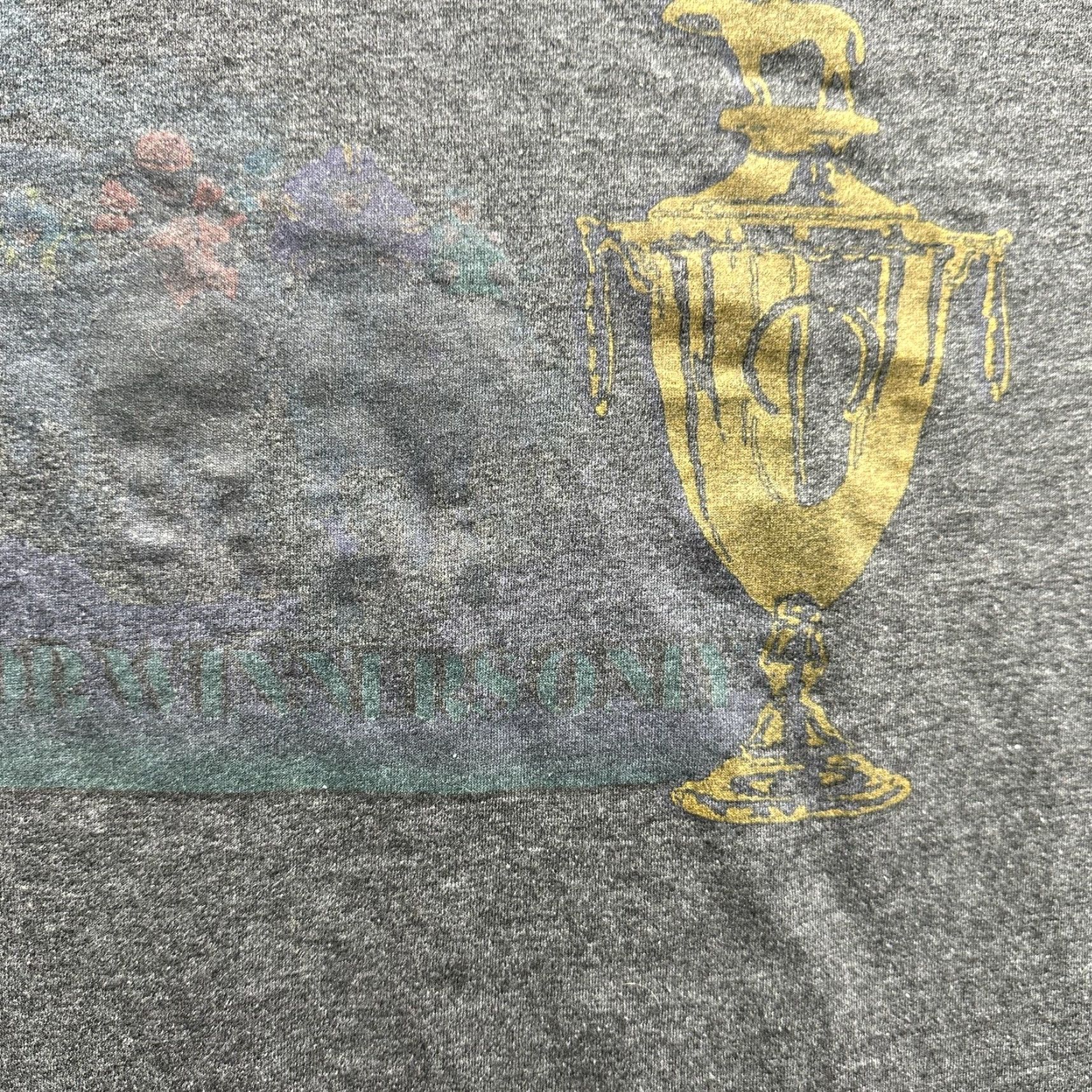 Fruit Of The Loom VINTAGE Fruit of the Loom Shirt Mens Large Heather Gray Graphic Trophy Horse Racing Size US L / EU 52-54 / 3 - 6 Thumbnail
