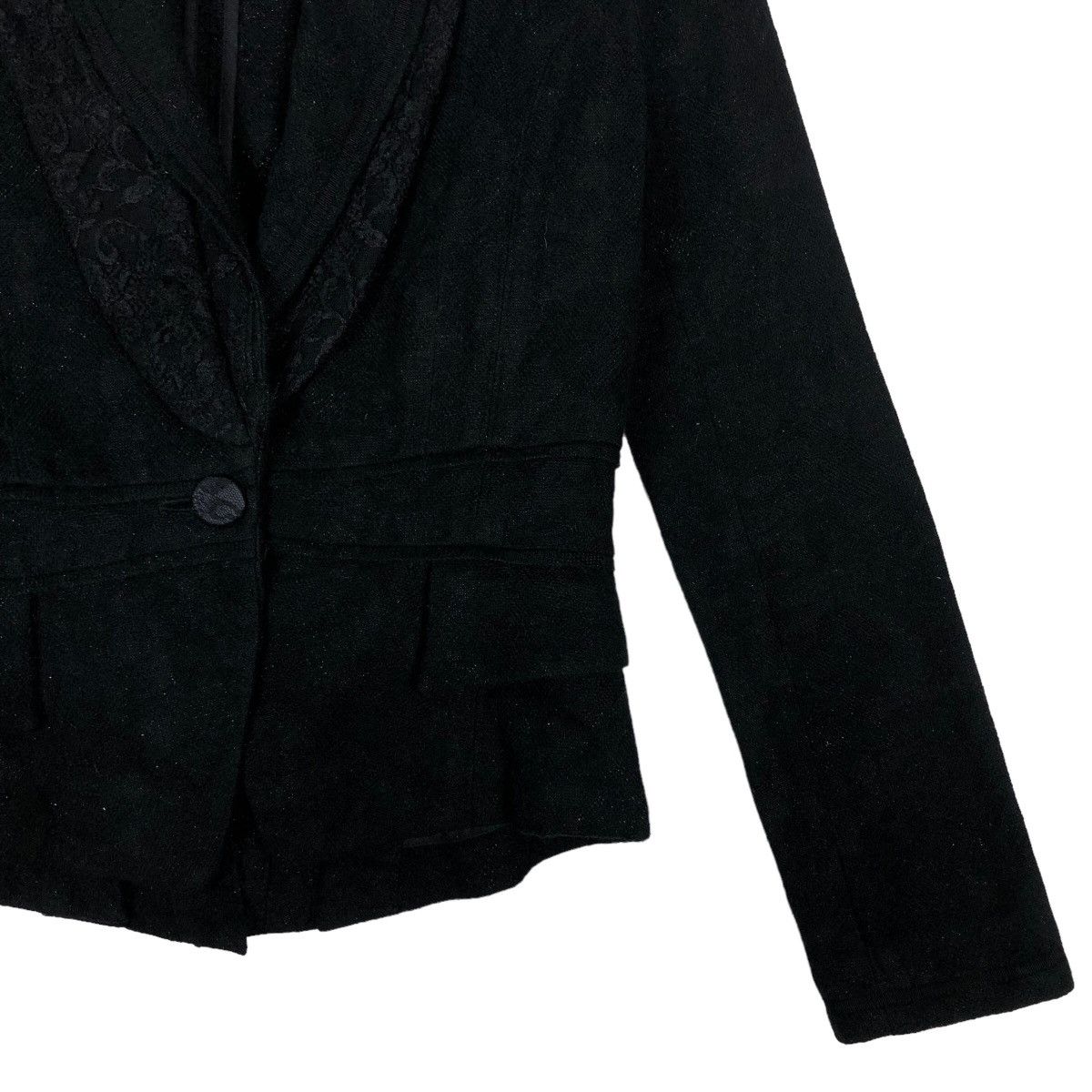 Enchantment 🔥Vtg Tweed Cropped Jacket Enchanment Issey Miyake Size M / US 6-8 / IT 42-44 - 5 Thumbnail