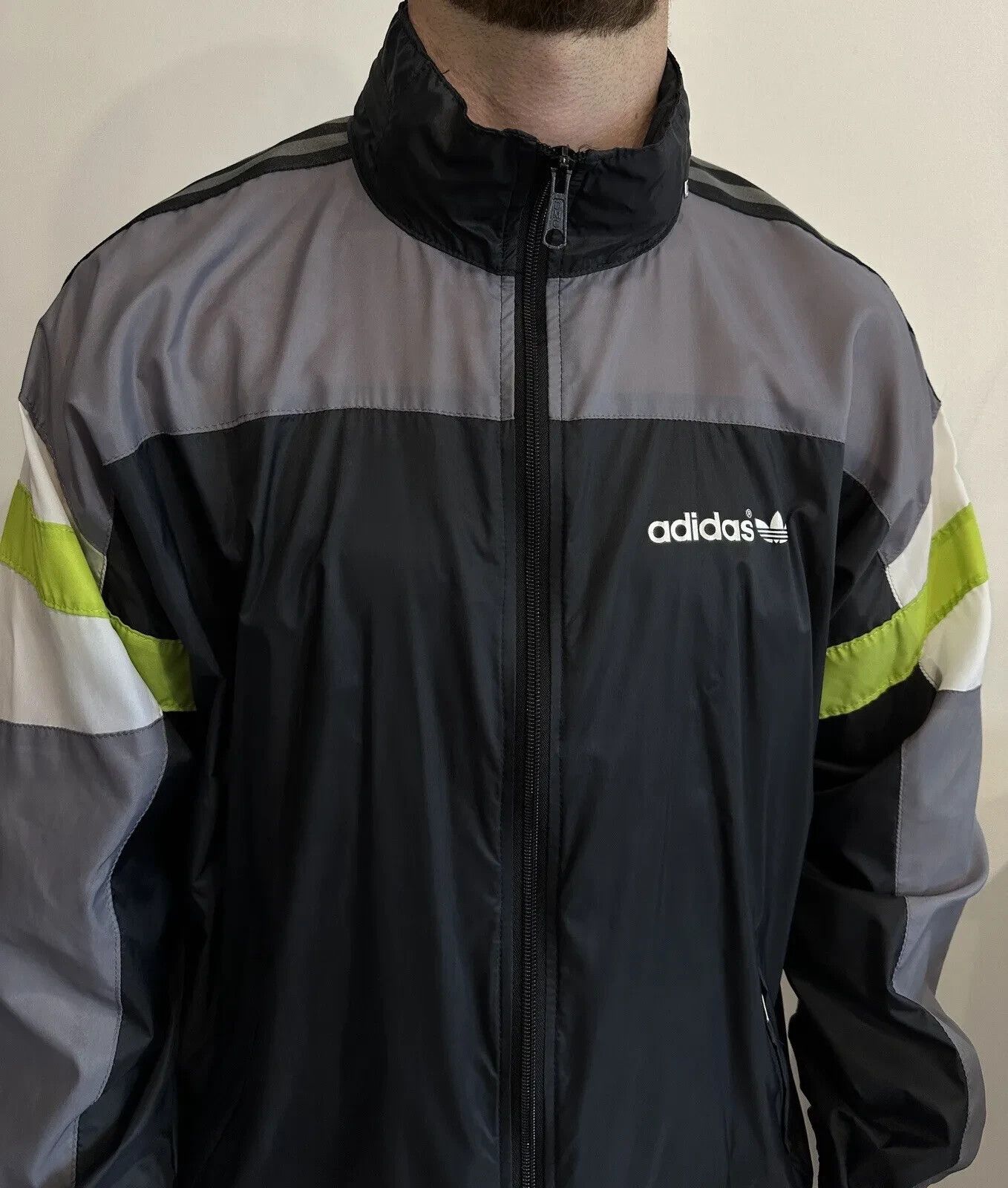 Adidas ADIDAS VINTAGE 1990s 90s RAVE JACKET NYLON RAINCOAT SNINY Size US S / EU 44-46 / 1 - 2 Thumbnail