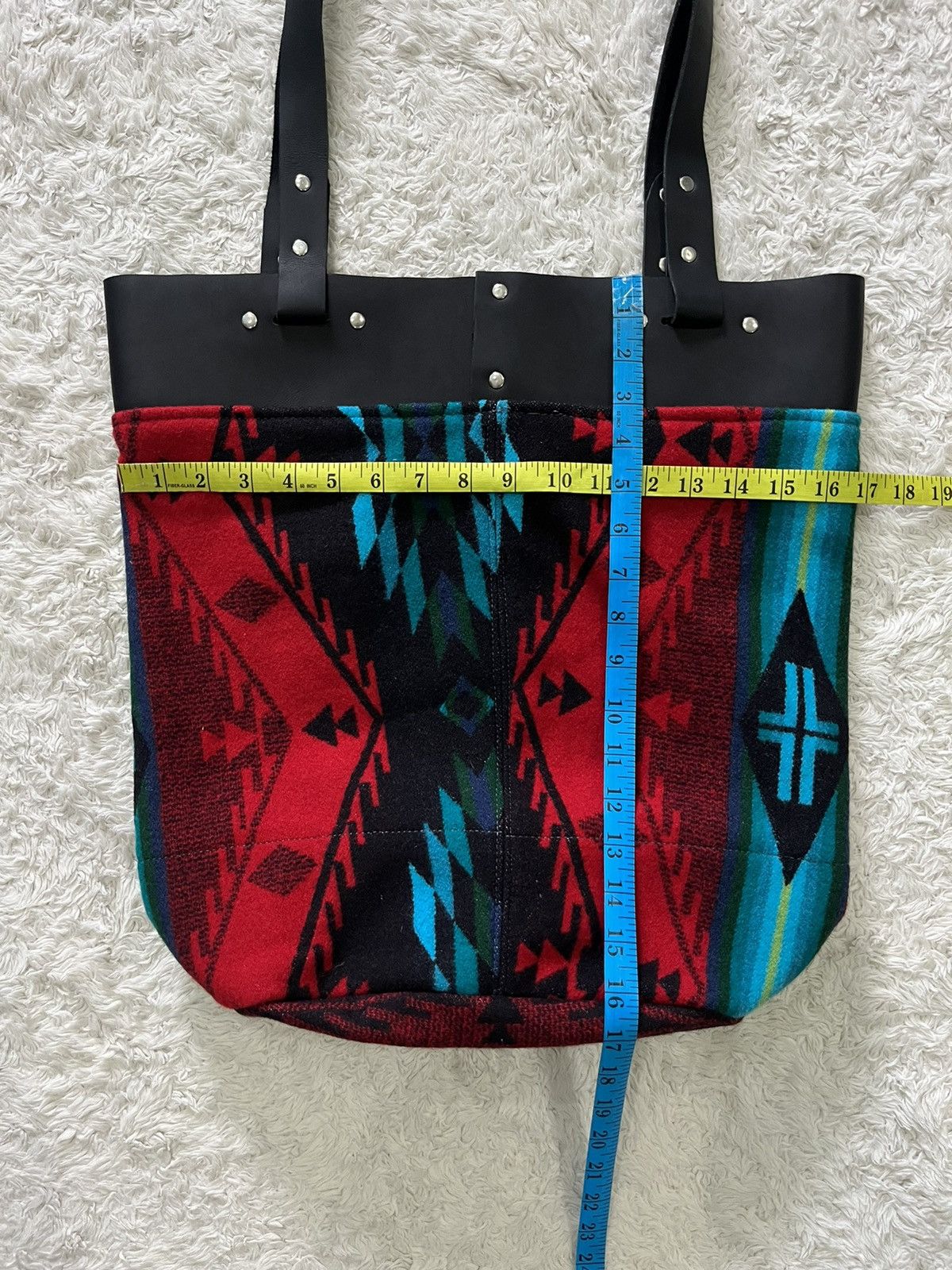 Pendleton × Vintage tarboo "discontinued brand" aztec navajo large tote bag Size ONE SIZE - 8 Thumbnail