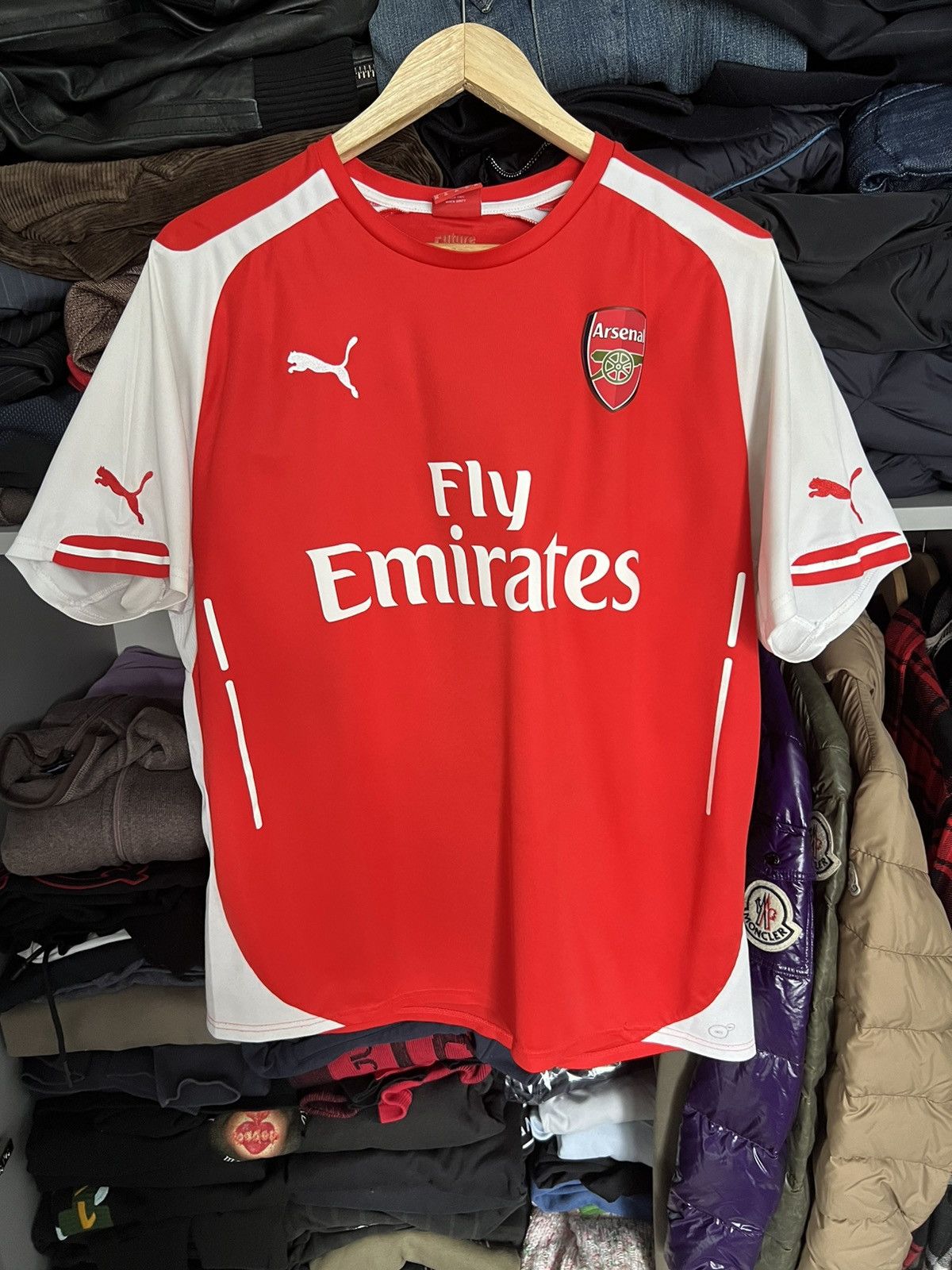 Puma Puma Arsenal Football Shirt Mens 14-15 Home Jersey Size US XL / EU 56 / 4 - 21 Thumbnail
