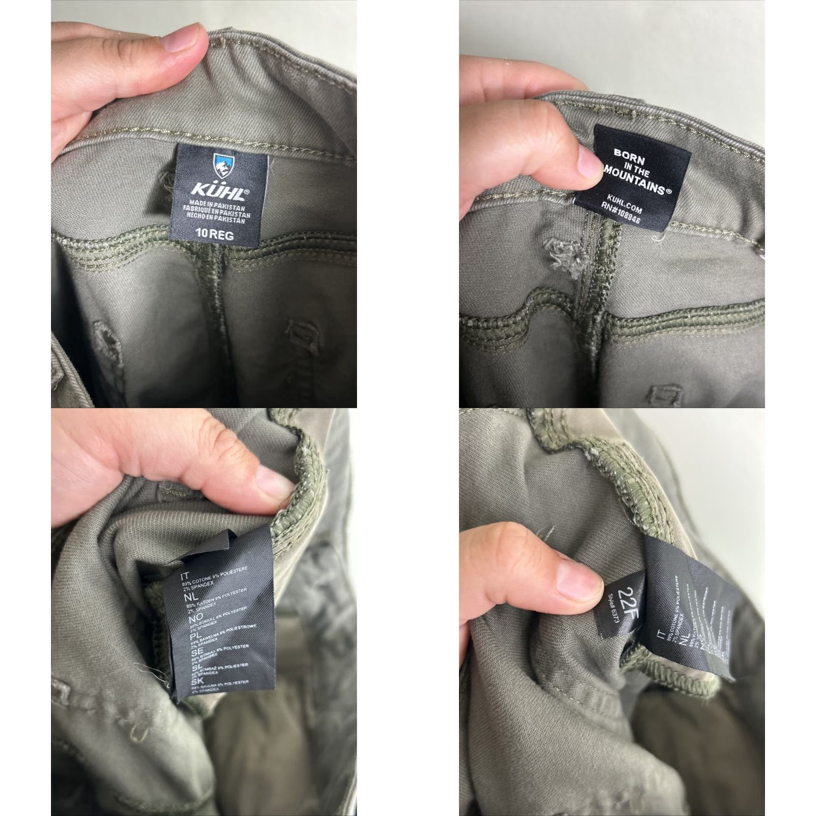 Olive Kuhl Pants Womens 10 Olive Contour Skinny Hiking Outdoor 6373 Measured 32x31 Size 32" / US 10 / IT 46 - 9 Thumbnail