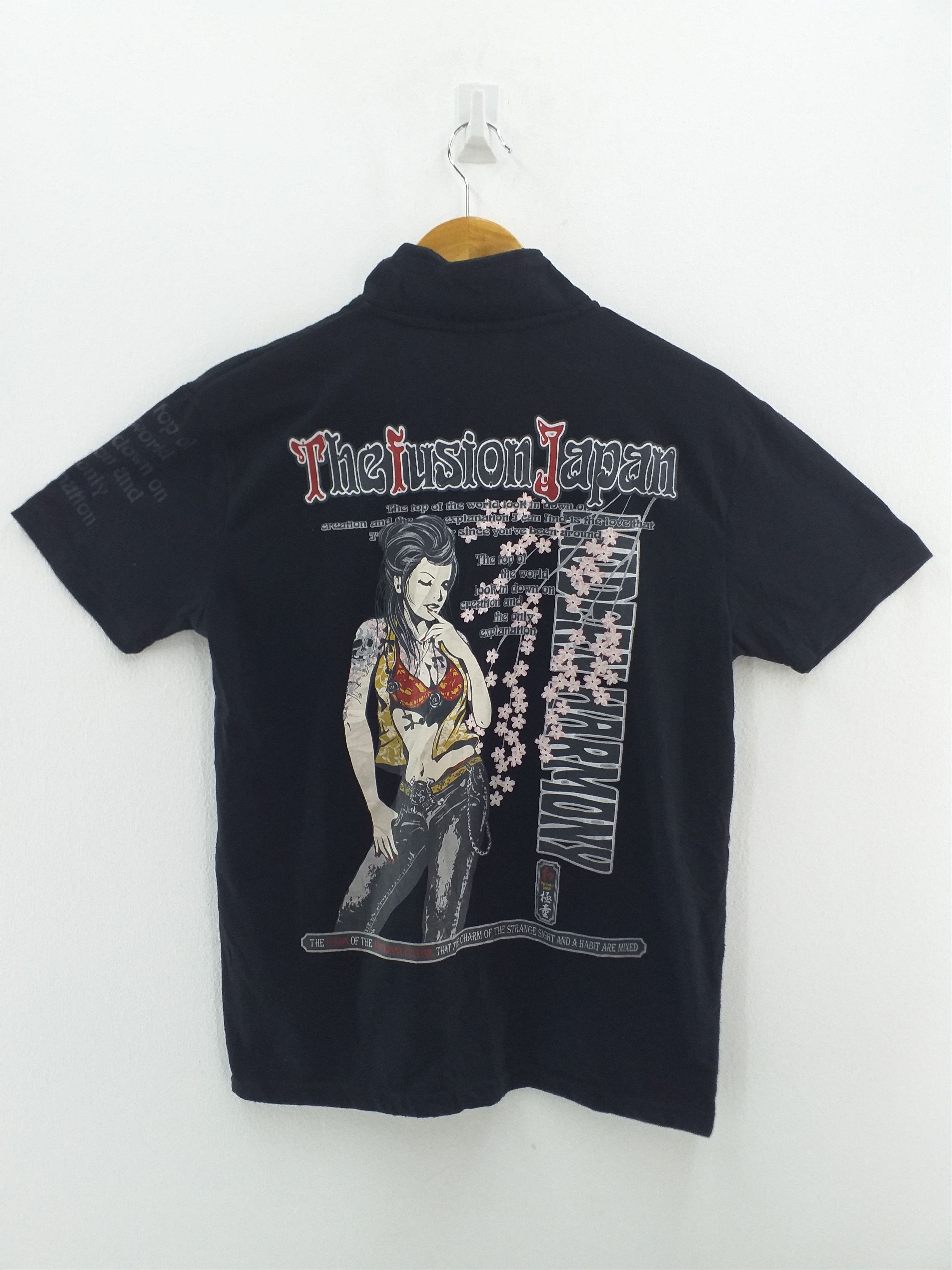 Japanese Brand The Fusion Japan Japanese Traditional Geisha Art TShirt A022 Size US M / EU 48-50 / 2 - 1 Thumbnail