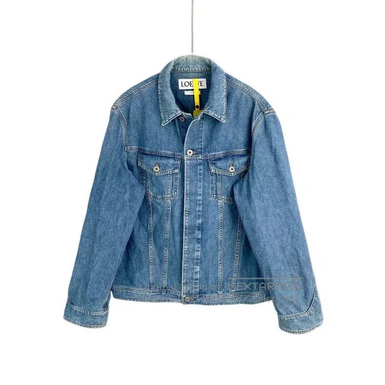 Loewe Loewe Cotton leather patch logo denim jacket Size US L / EU 52-54 / 3 - 1 Thumbnail